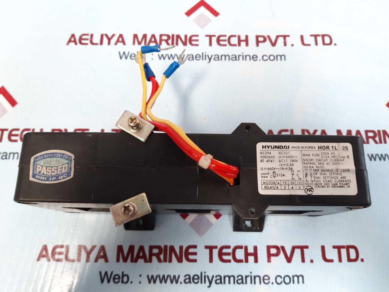 Hyundai hor 1l 25 thermal overload relay
