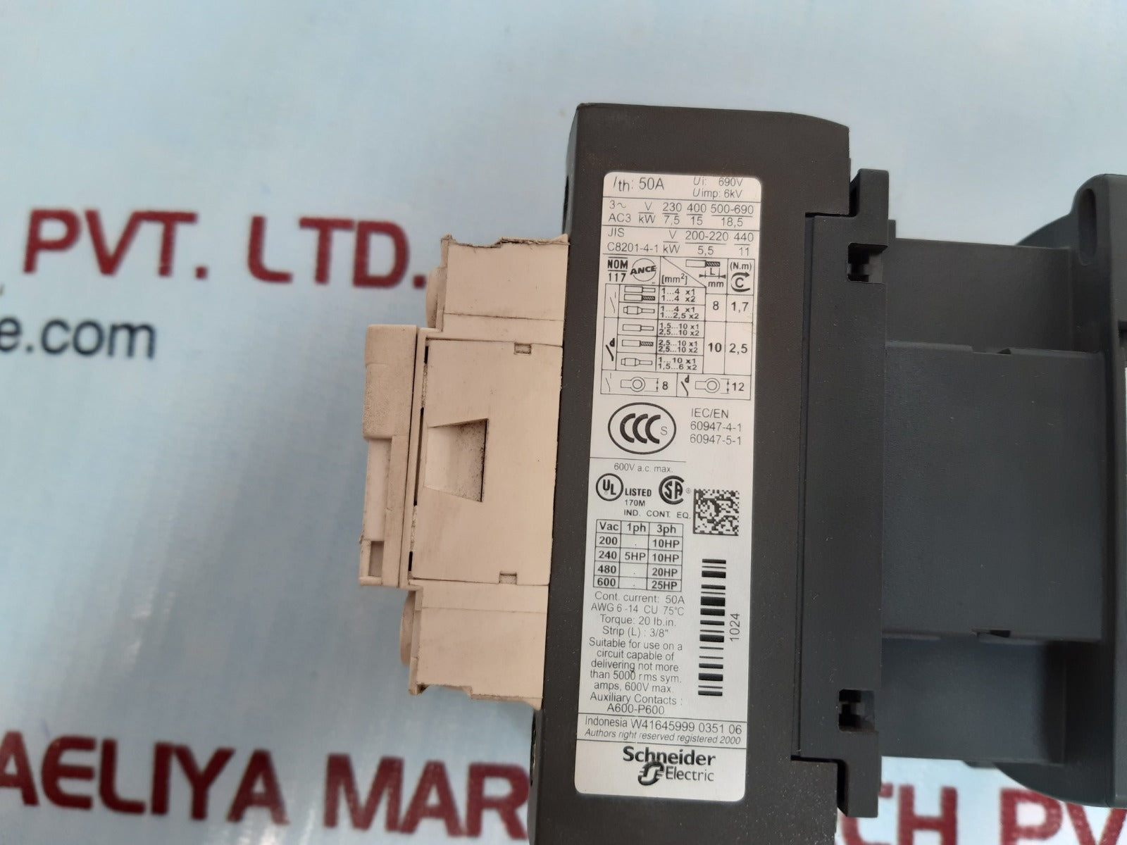 Telemecanique lc1 d326 contactor 220v 50/60hz