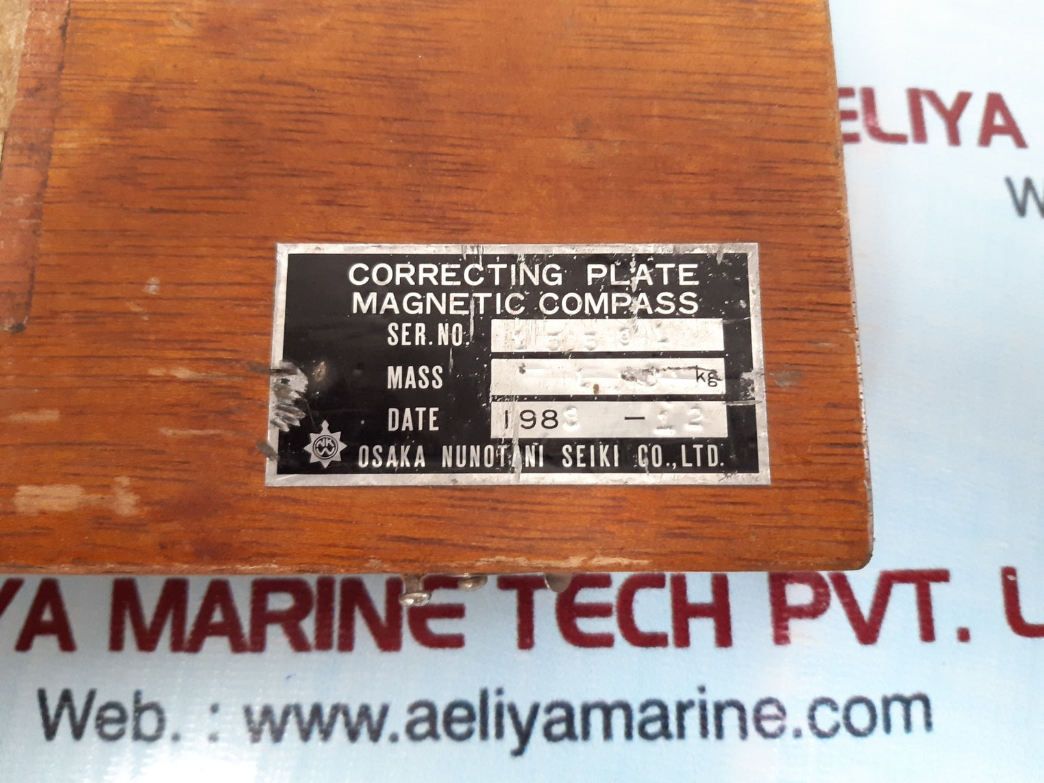 Osaka nunotani correcting plate