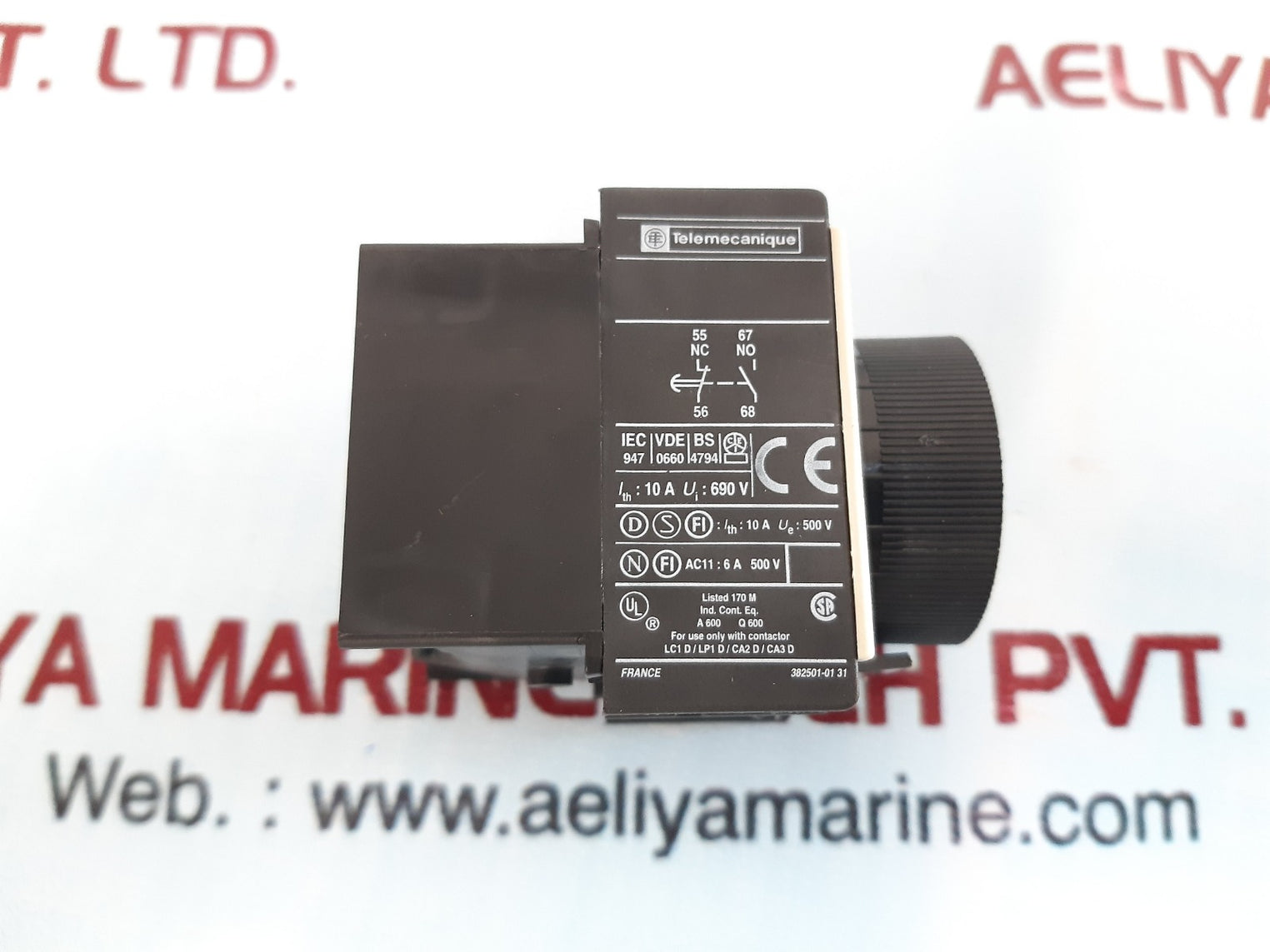 Telemecanique la2 dt0 time delay block   