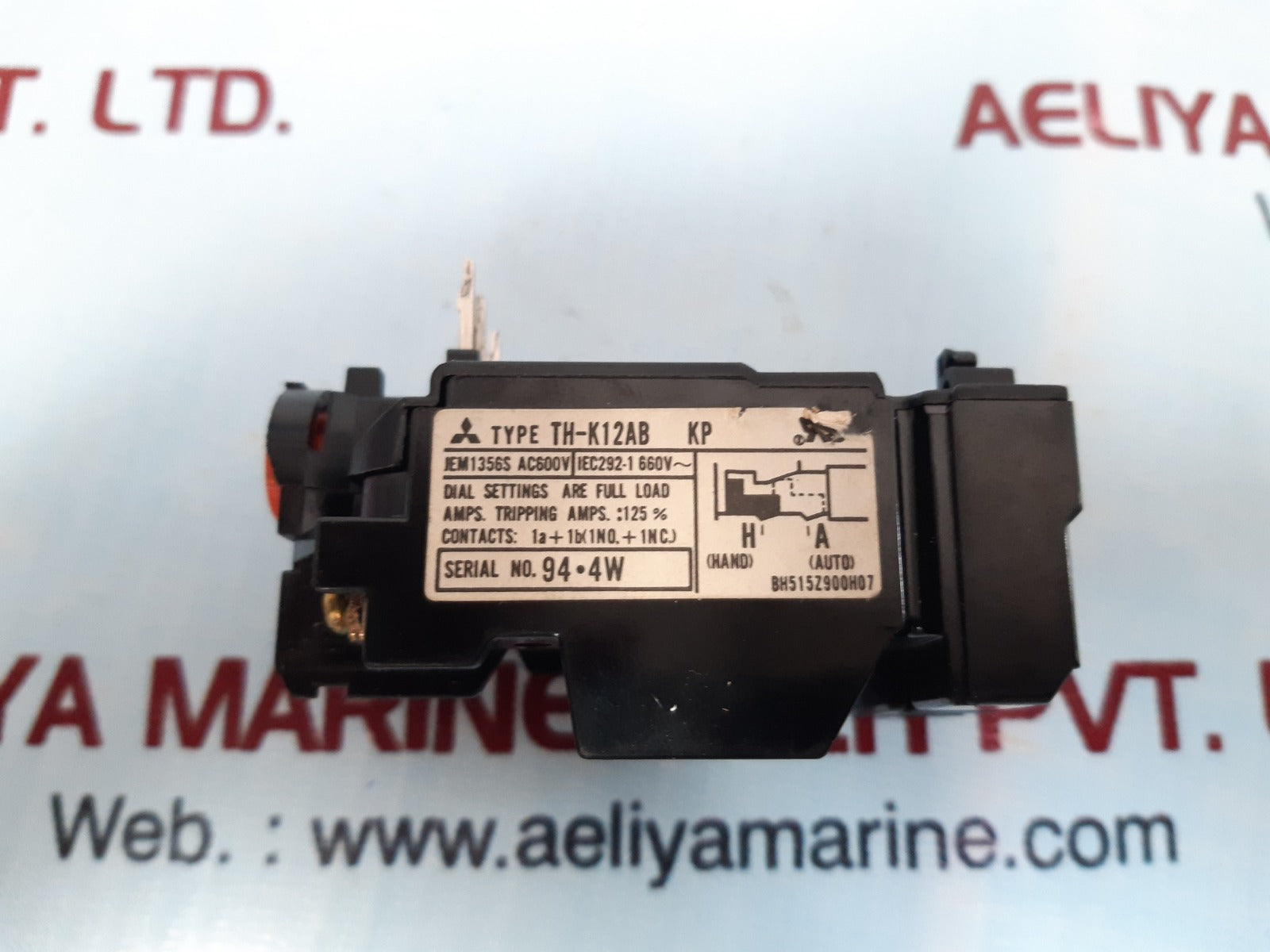 Mitsubishi th-k12ab kp thermal overload relay