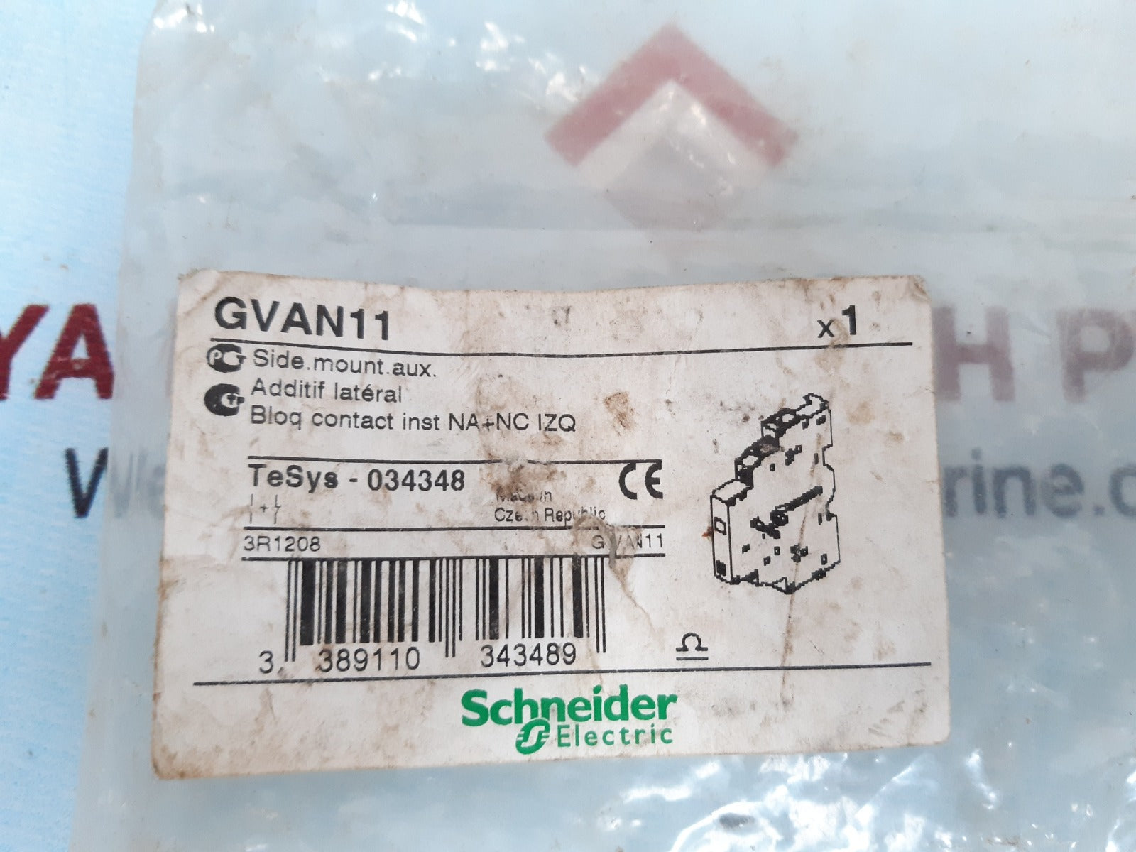 Schneider gvan11 auxiliary contact block 