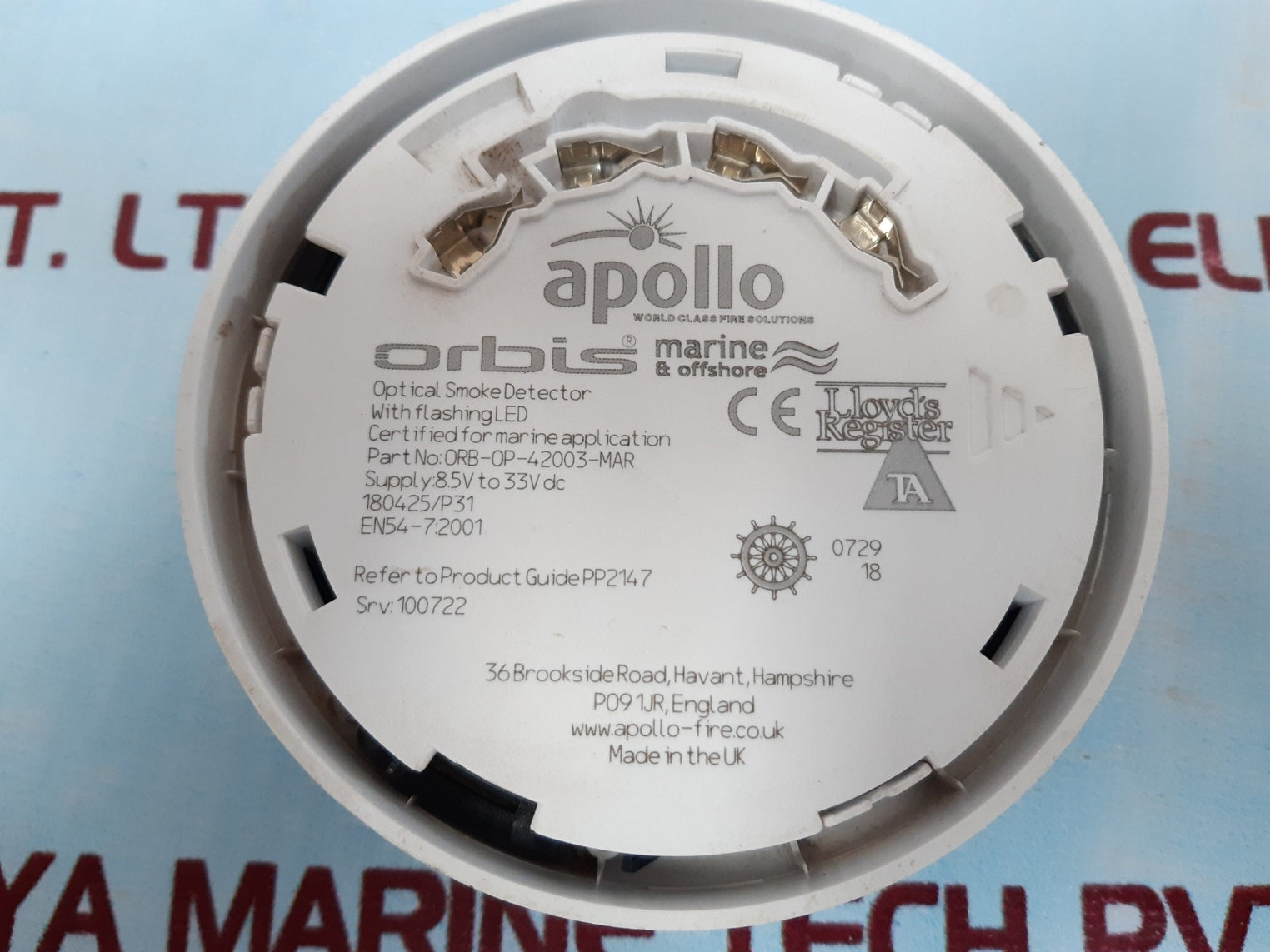 Apollo orb-op-42003-mar optical smoke detector