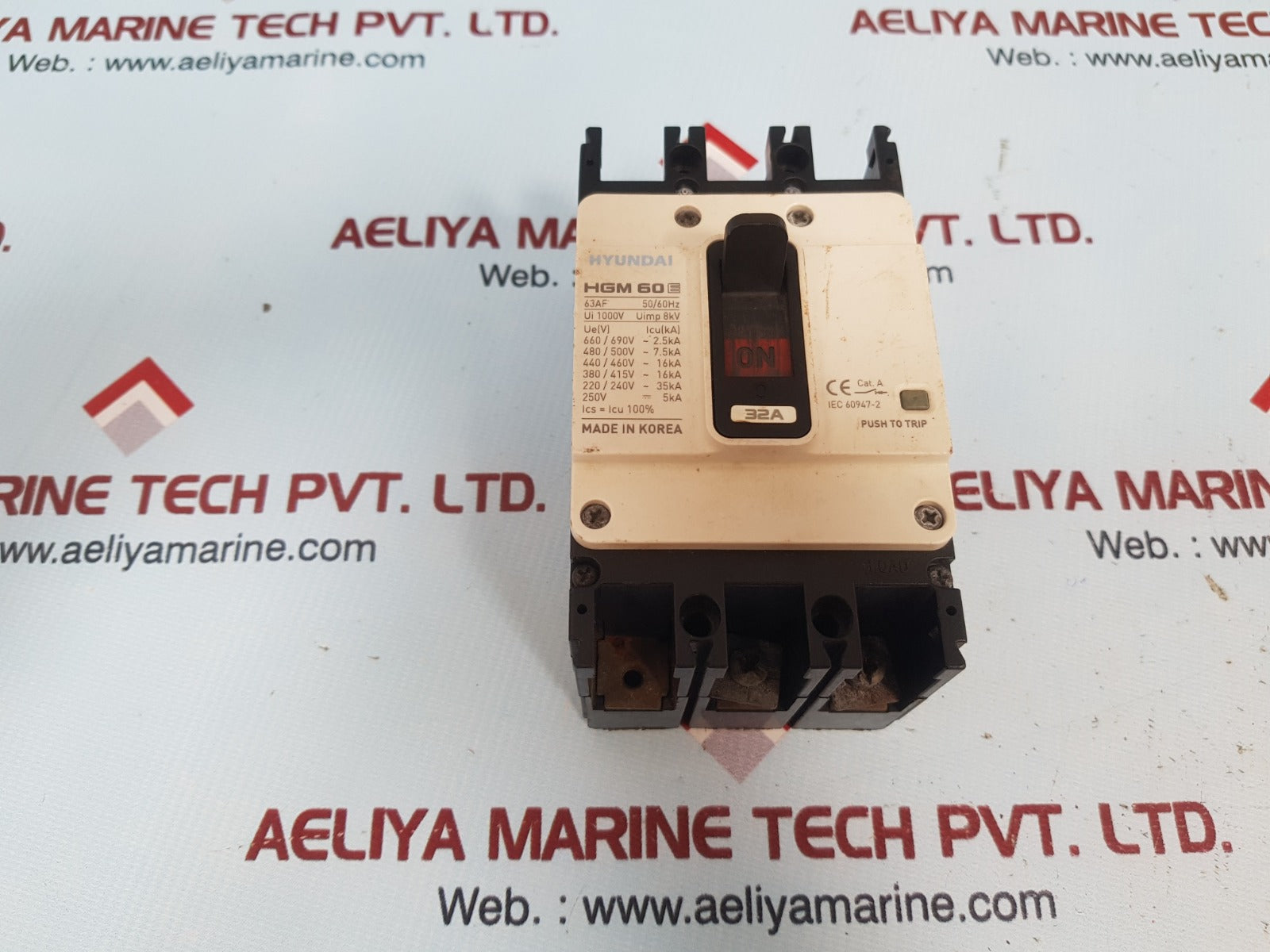 Hyundai hgm 60e molded case circuit breaker 