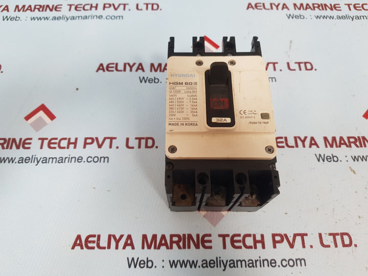 Hyundai hgm 60e molded case circuit breaker 