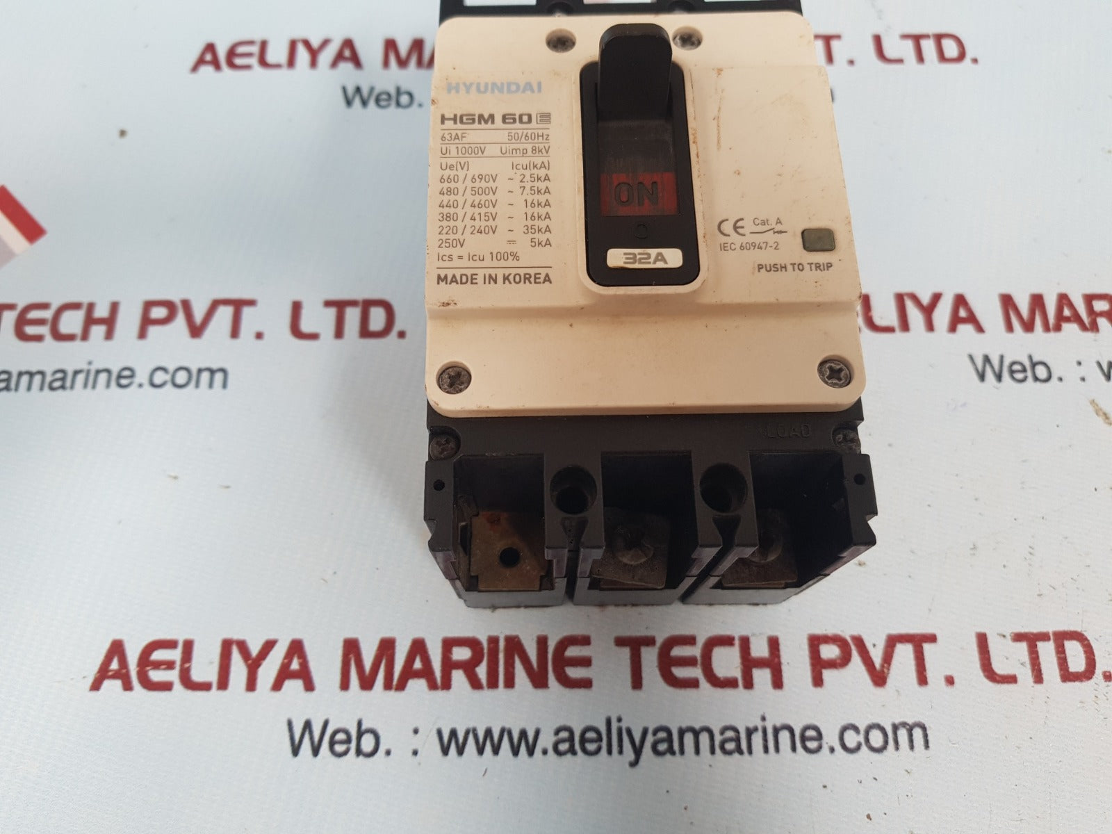 Hyundai hgm 60e molded case circuit breaker 