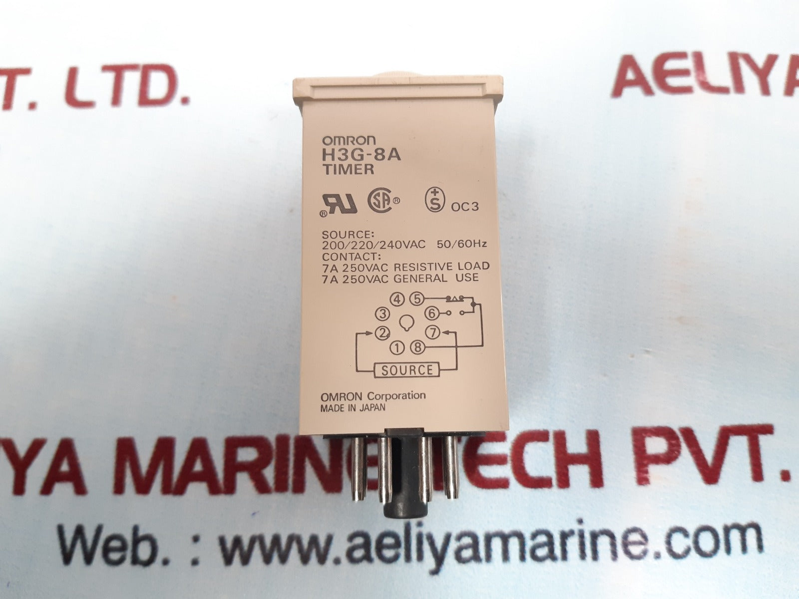 Omron h3g-8a timer 200/220/240vac 