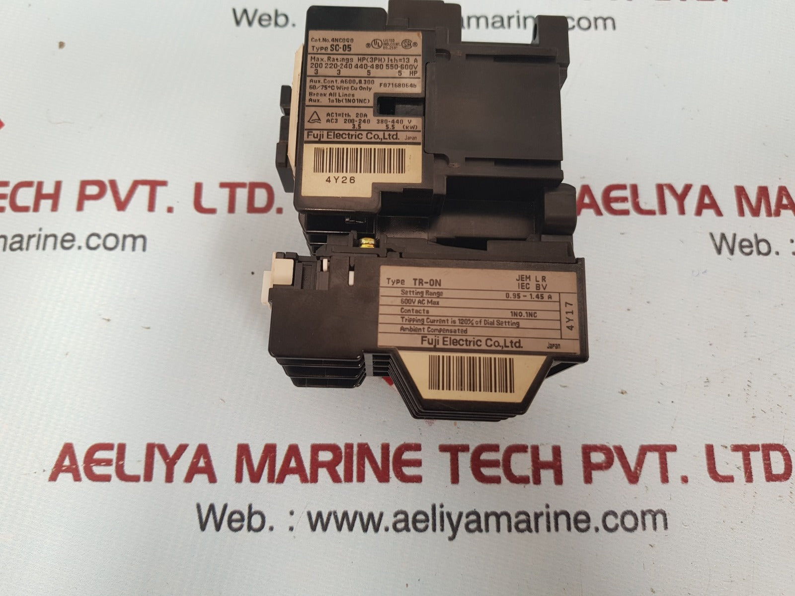 Fuji electric sc-05/ tr-0n contactor relay 