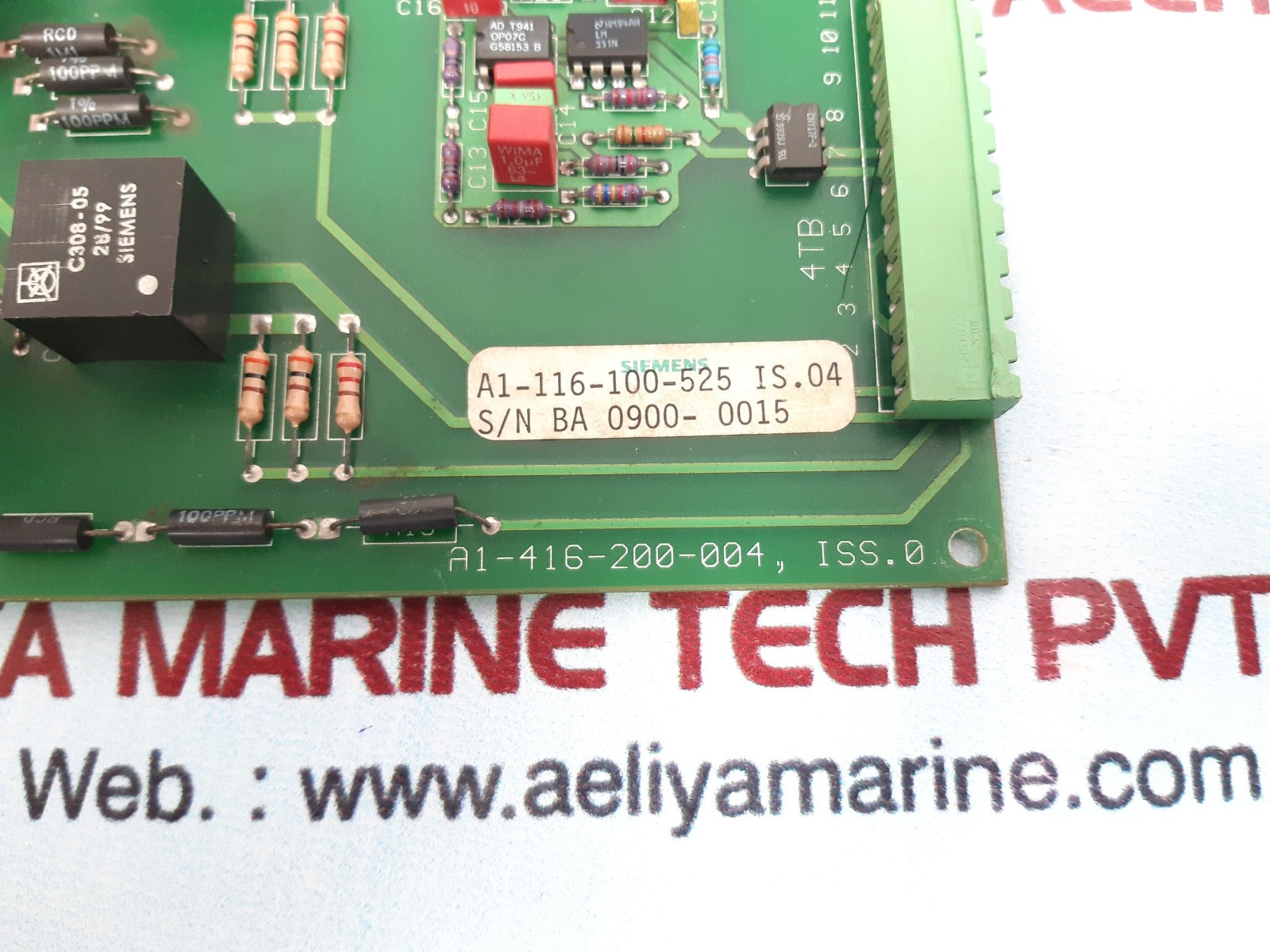 Siemens a1-116-100-525 is.04 field supply board a1-416-200-004,iss.0