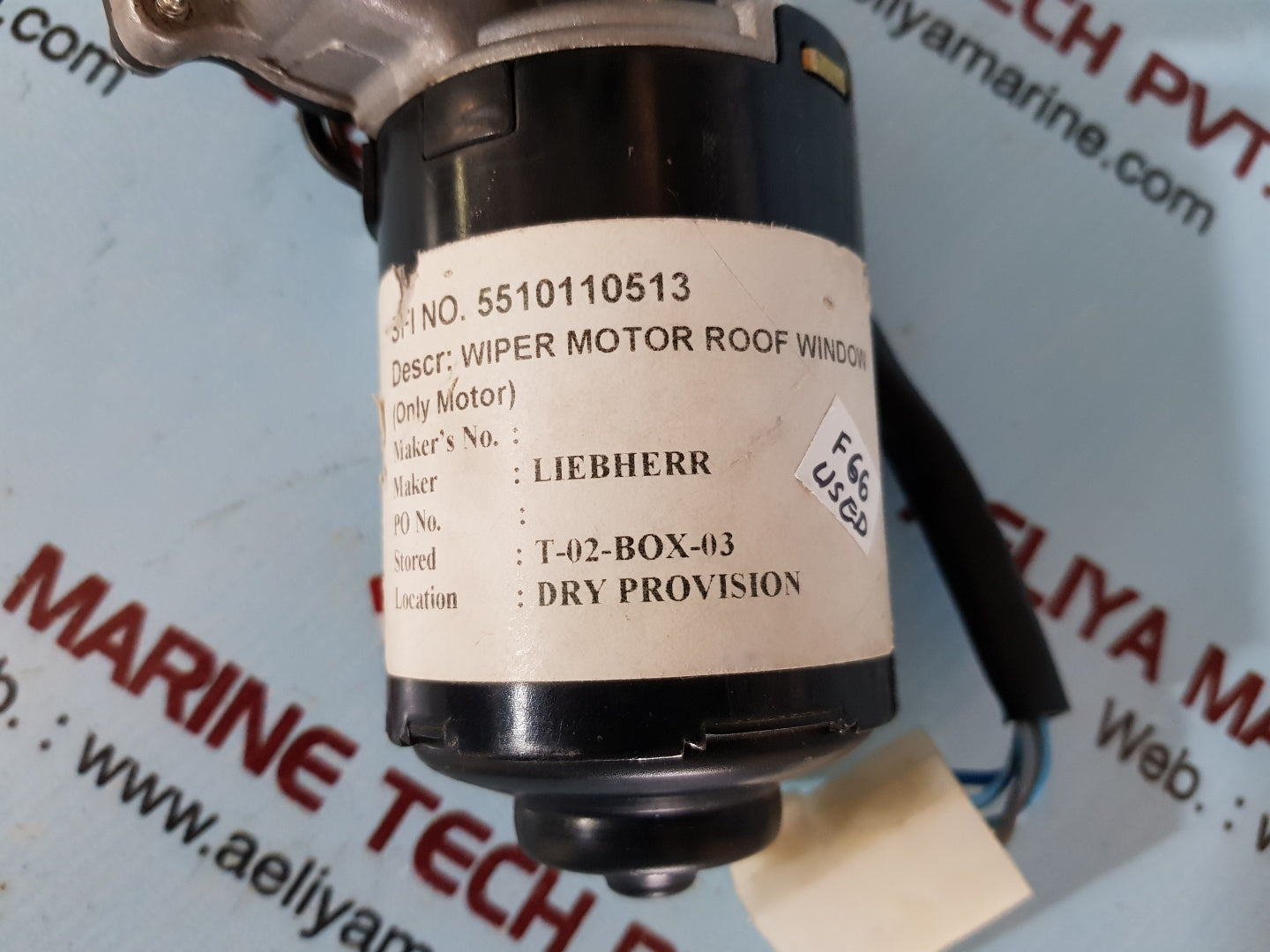 Liebherr tm.408.48 wiper motor roof window