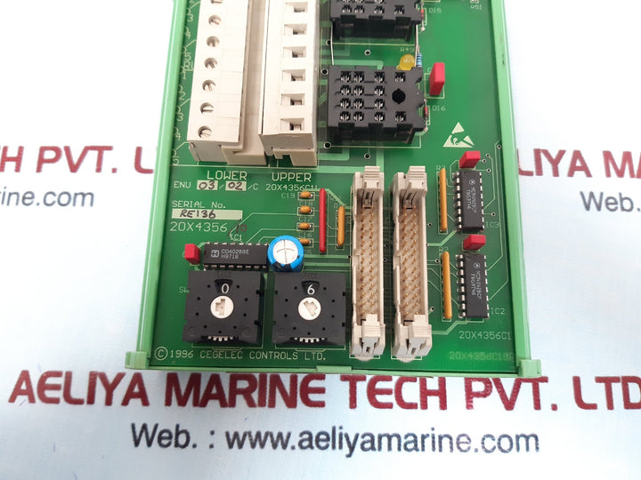 Cegelec m75-60002-1 relay output panel