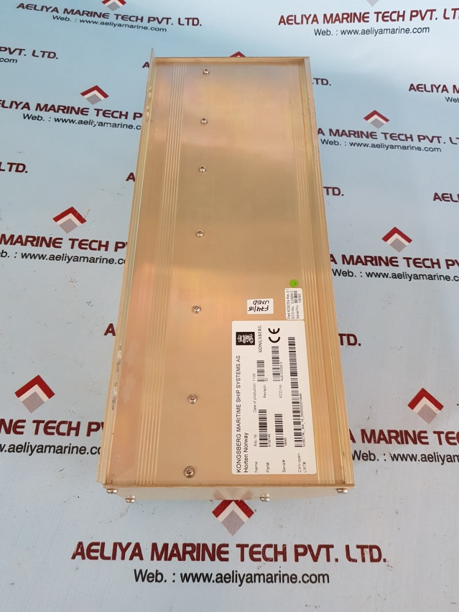 Kongsberg rai-16 8100148 analog i/o module 6200354 rev.e1