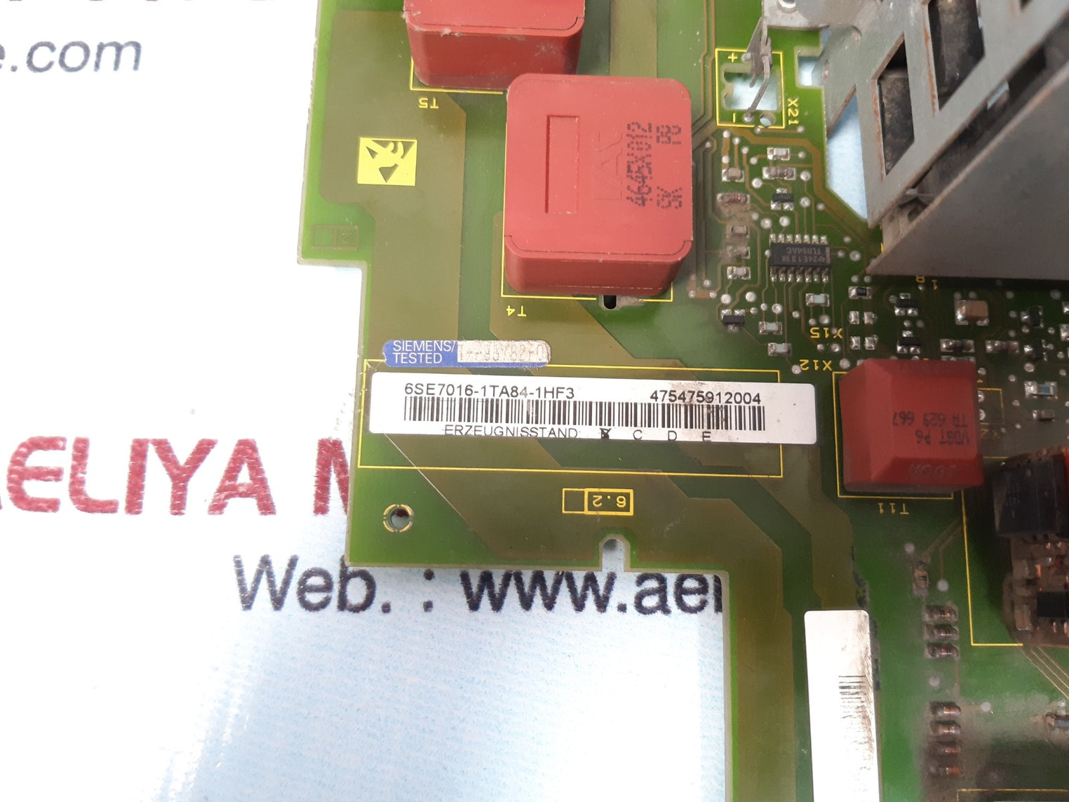 Siemens 6se7016-1ta84-1hf3 inverter control board