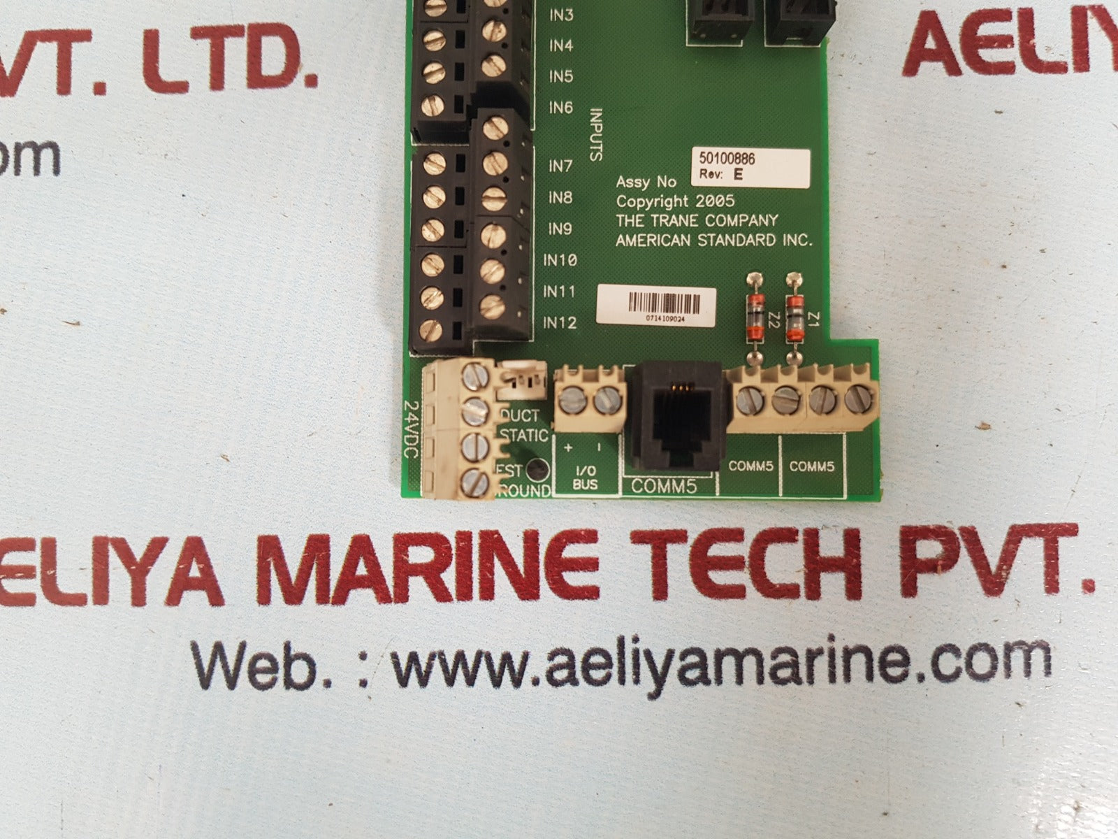 Trane 50100886 circuit board 
