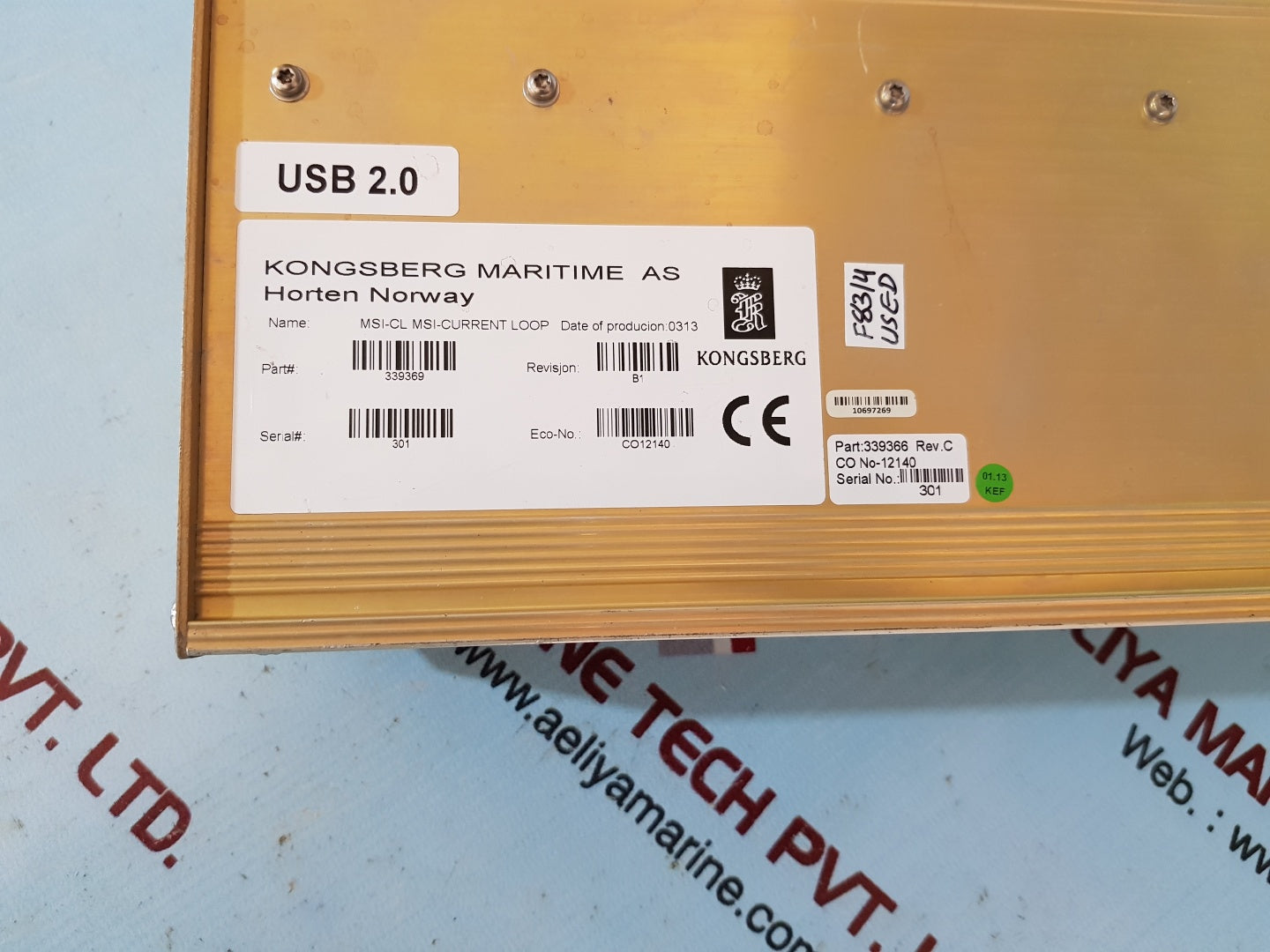 Kongsberg 339369 msi-cl msi-current loop rev C