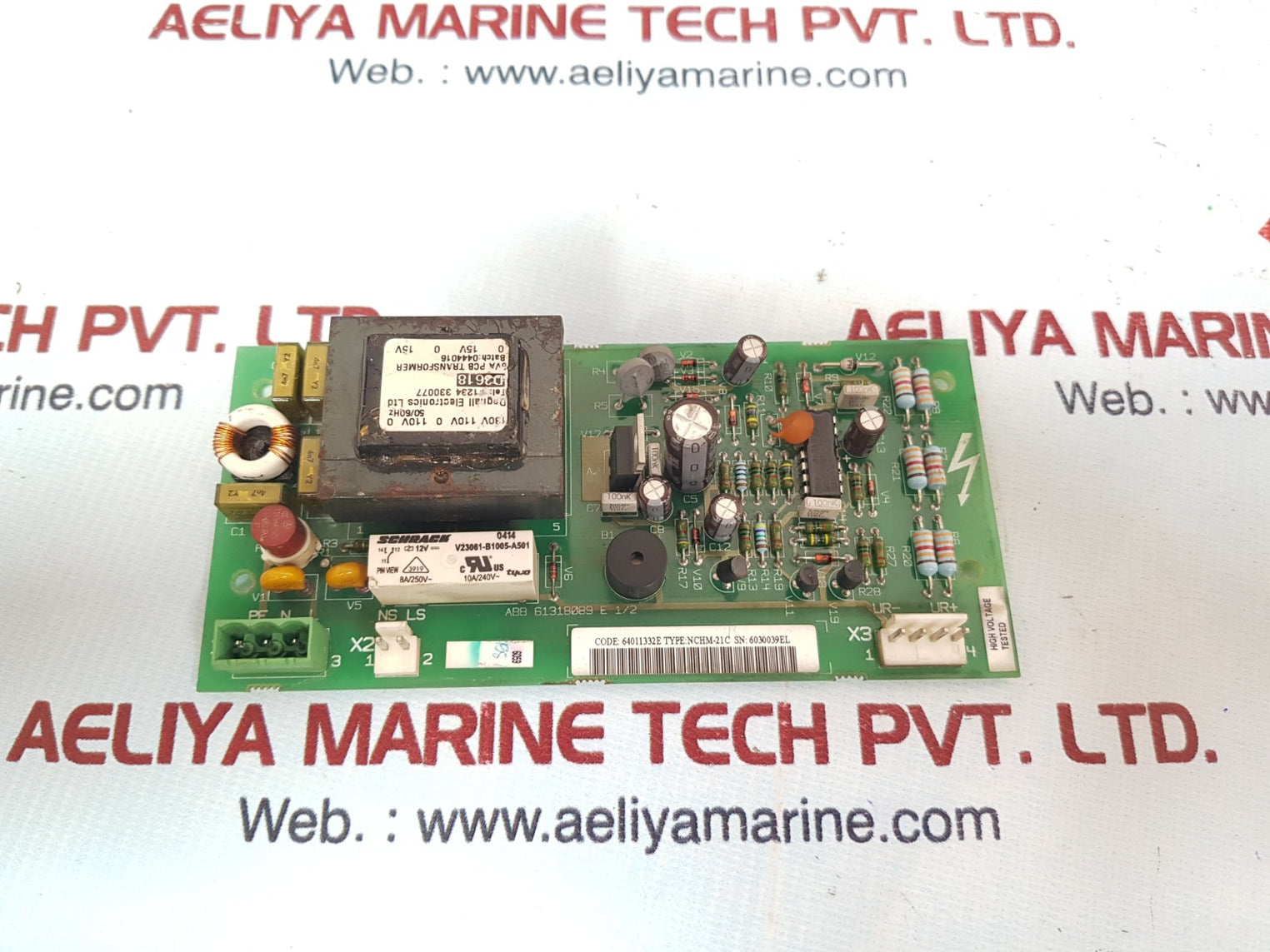 Abb nchm-21c charging monitoring pcb card 61318089