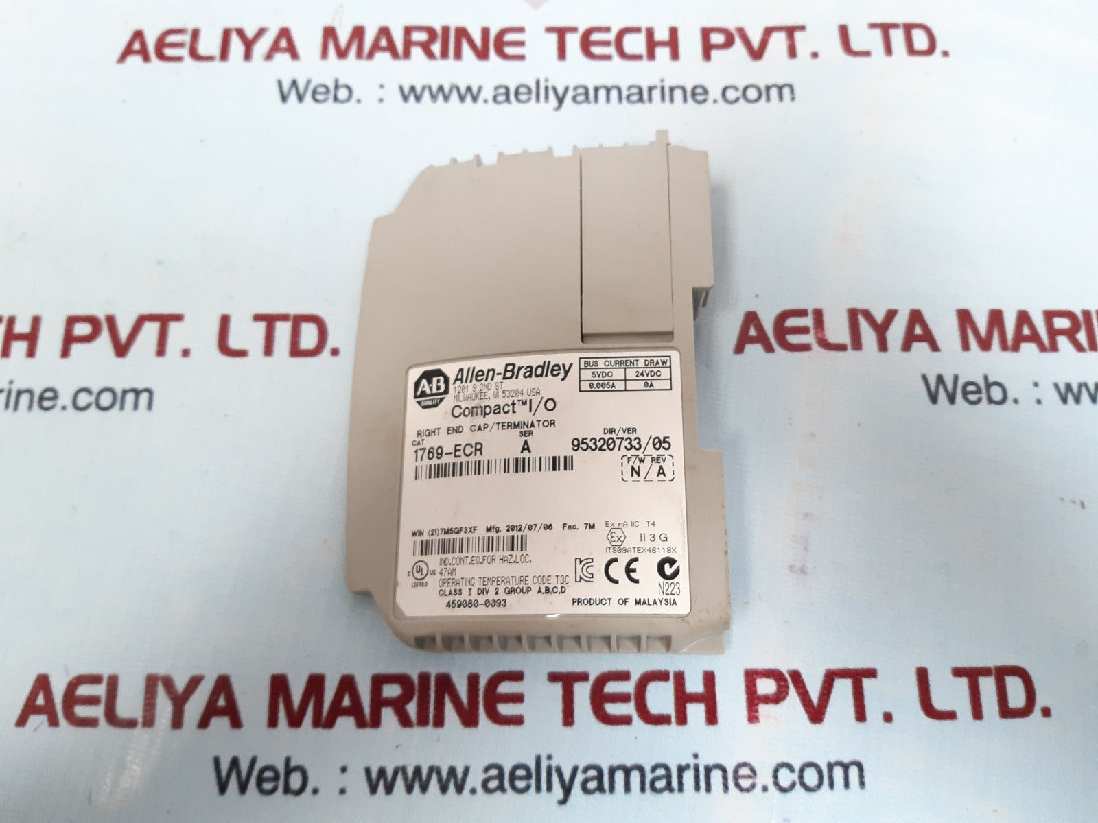 Allen-bradley 1769-ecr right end cap/terminator ser A