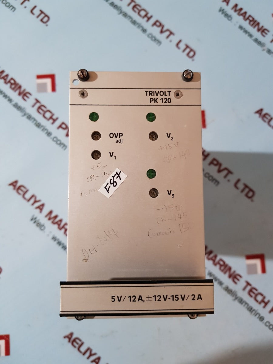 Vero 116-010078g trivolt power supply trivolt pk 120/pf