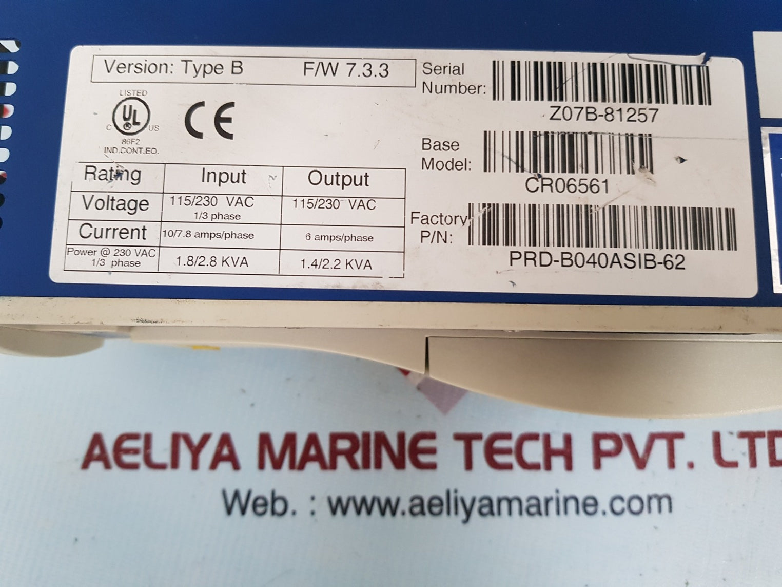 Kollmorgen cr06561 servostar cd servo drive