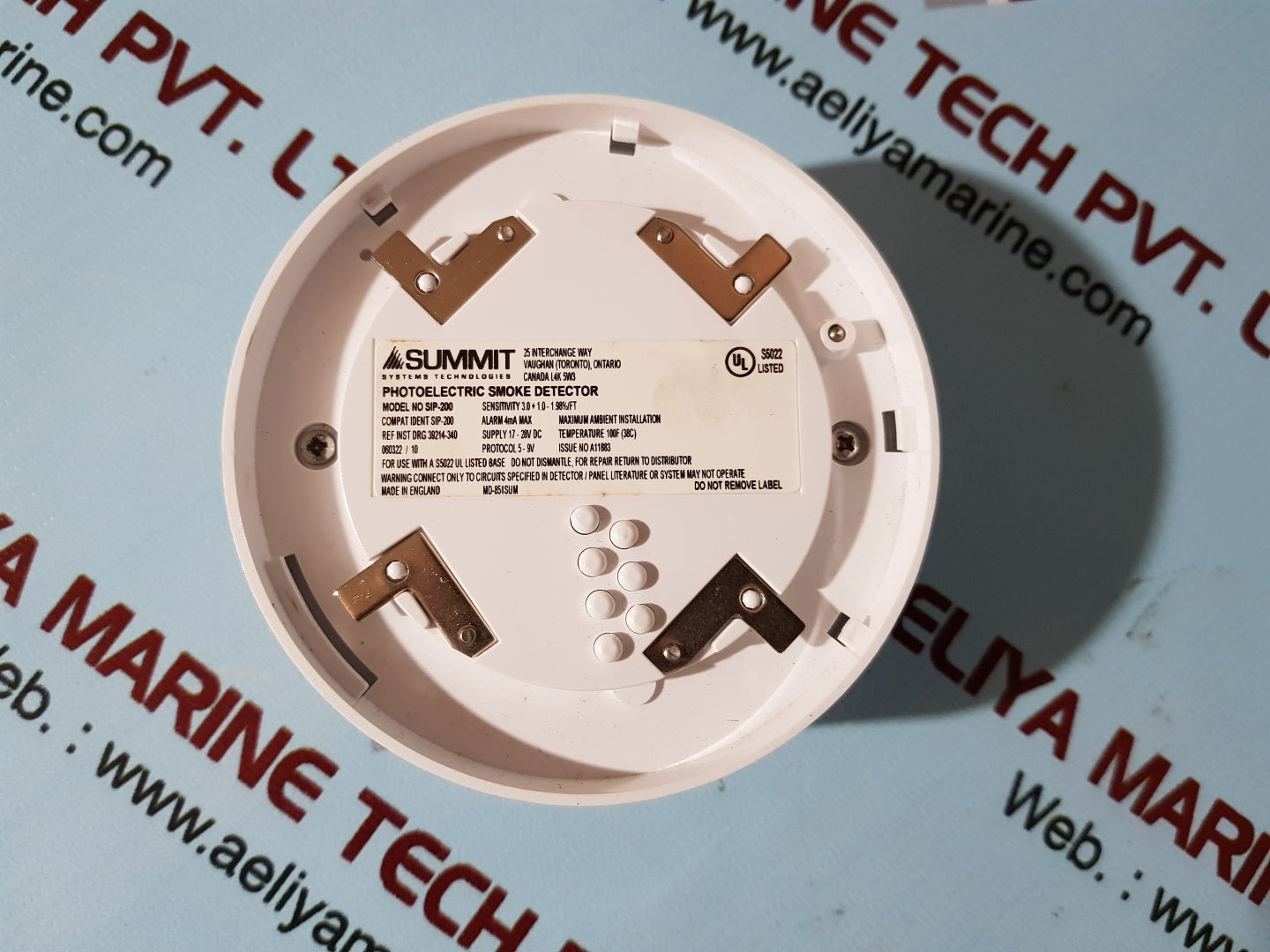 Summit sip-200 analog addressable photoelectric smoke detector