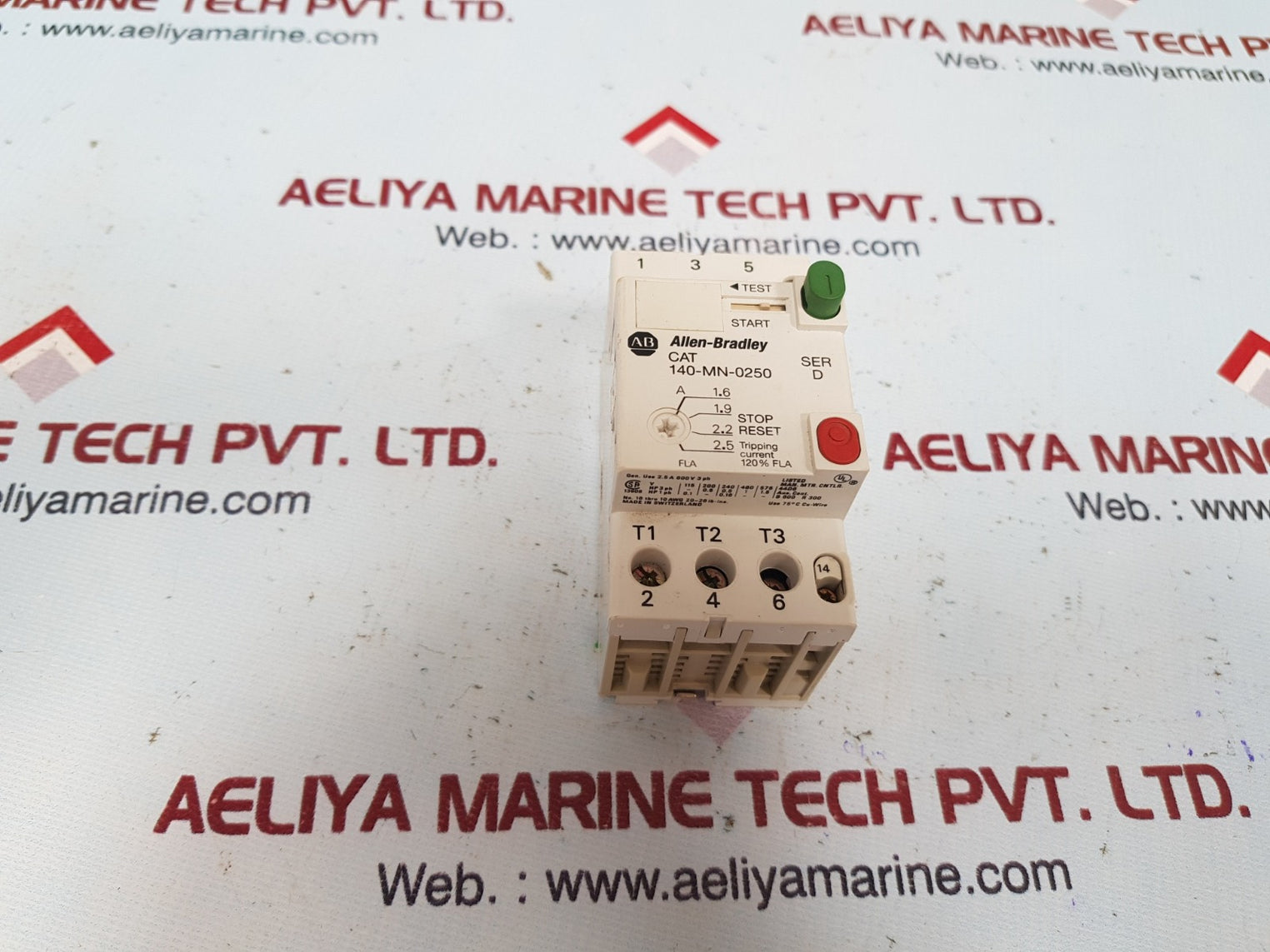 Allen-bradley 140-mn-0250 manual motor starter ser D