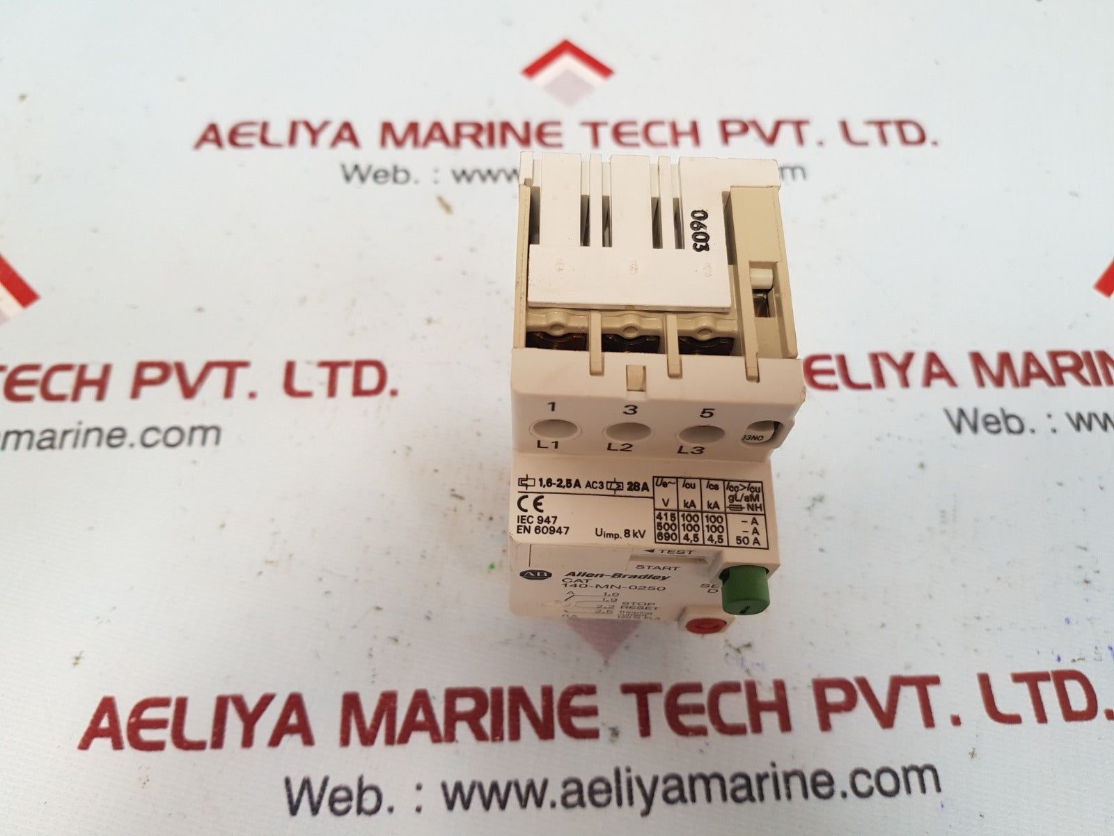 Allen-bradley 140-mn-0250 manual motor starter ser D