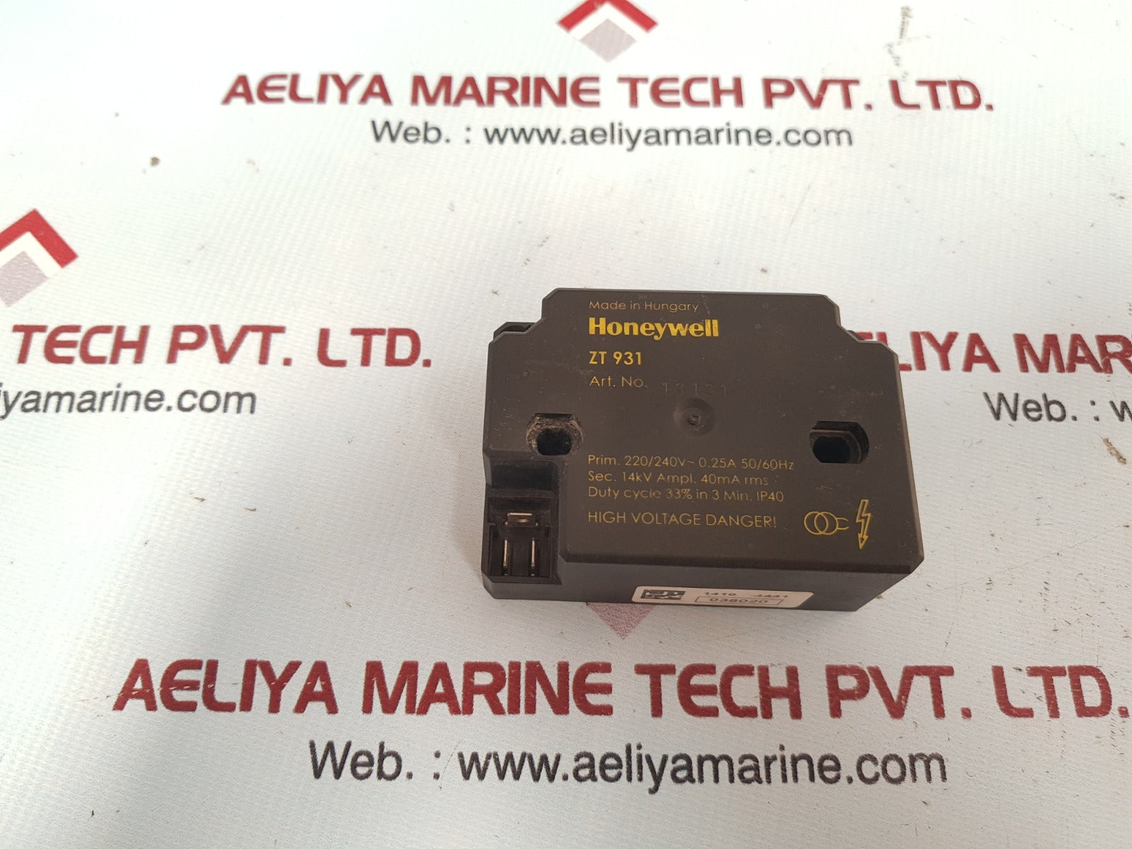 Honeywell zt 931 ignition transformer