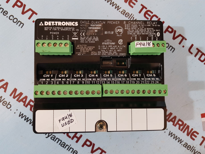 Det-tronics eq3720dw eagle quantum premier 8 channel relay