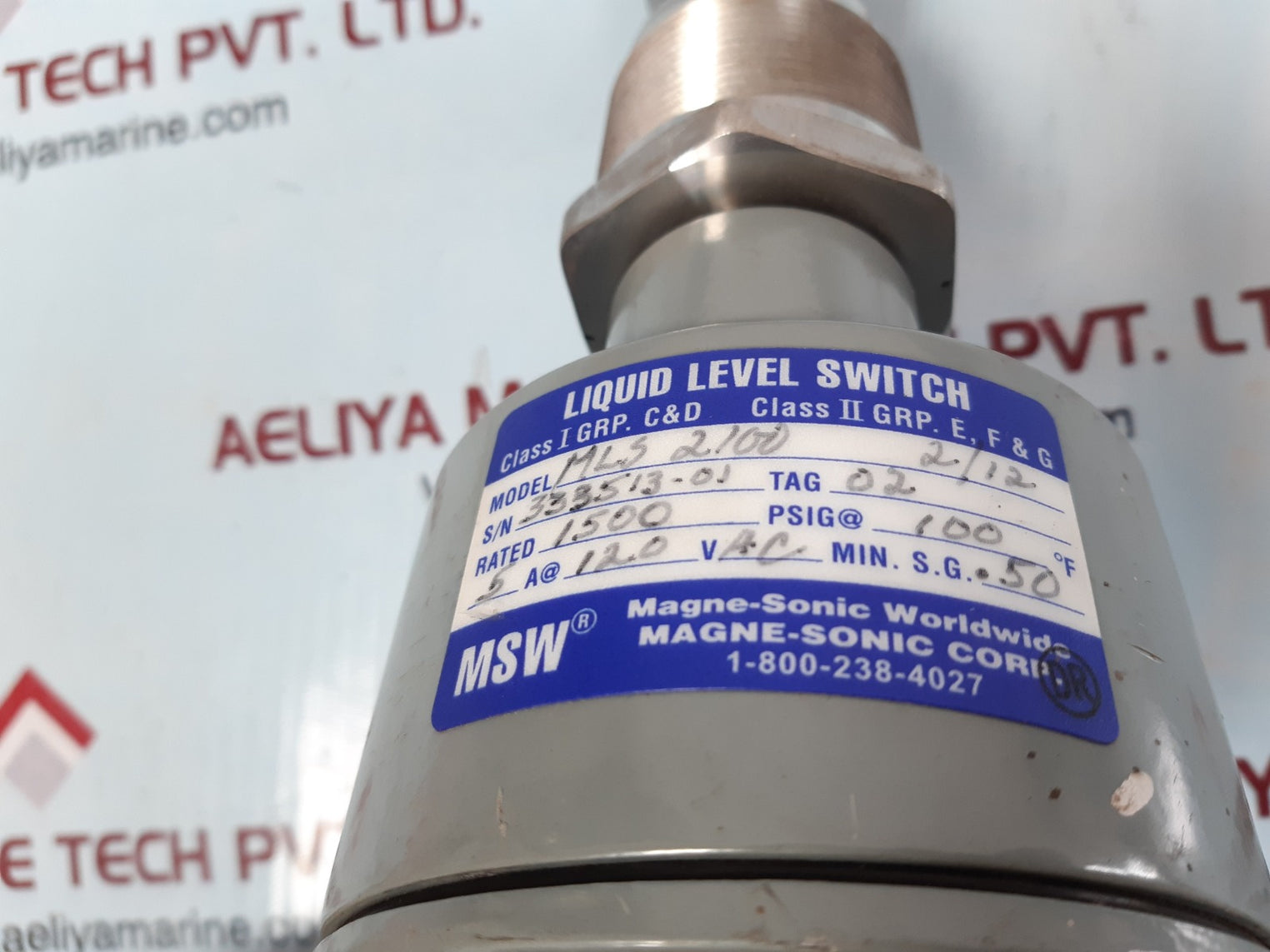 Magne-sonic mls 2100 2/12 liquid level switch 120 v