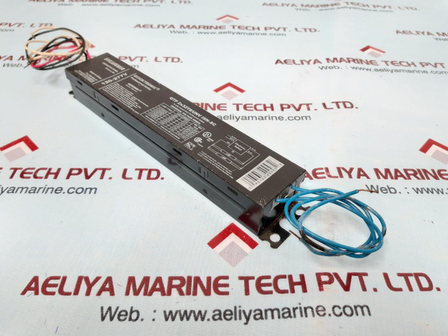 Sylvania osram quicktronic qtp2x32t8/unv isn-sc lamp ballast 120-277v