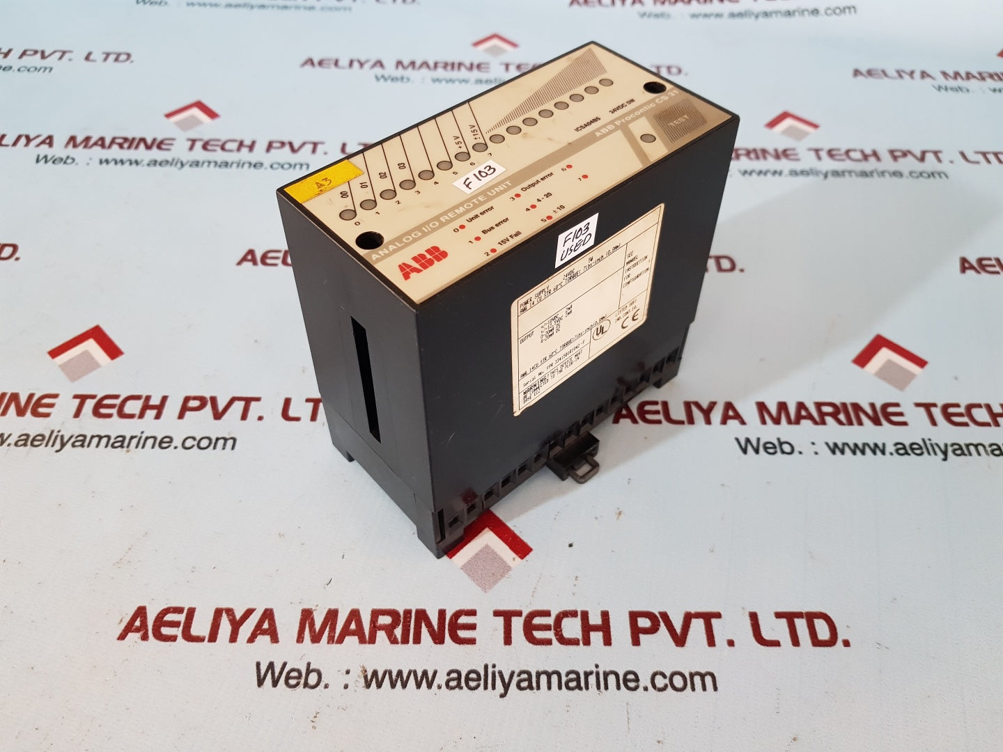 Abb procontic cs31 icsa04b5 analog i/o remote unit 24vdc 5w