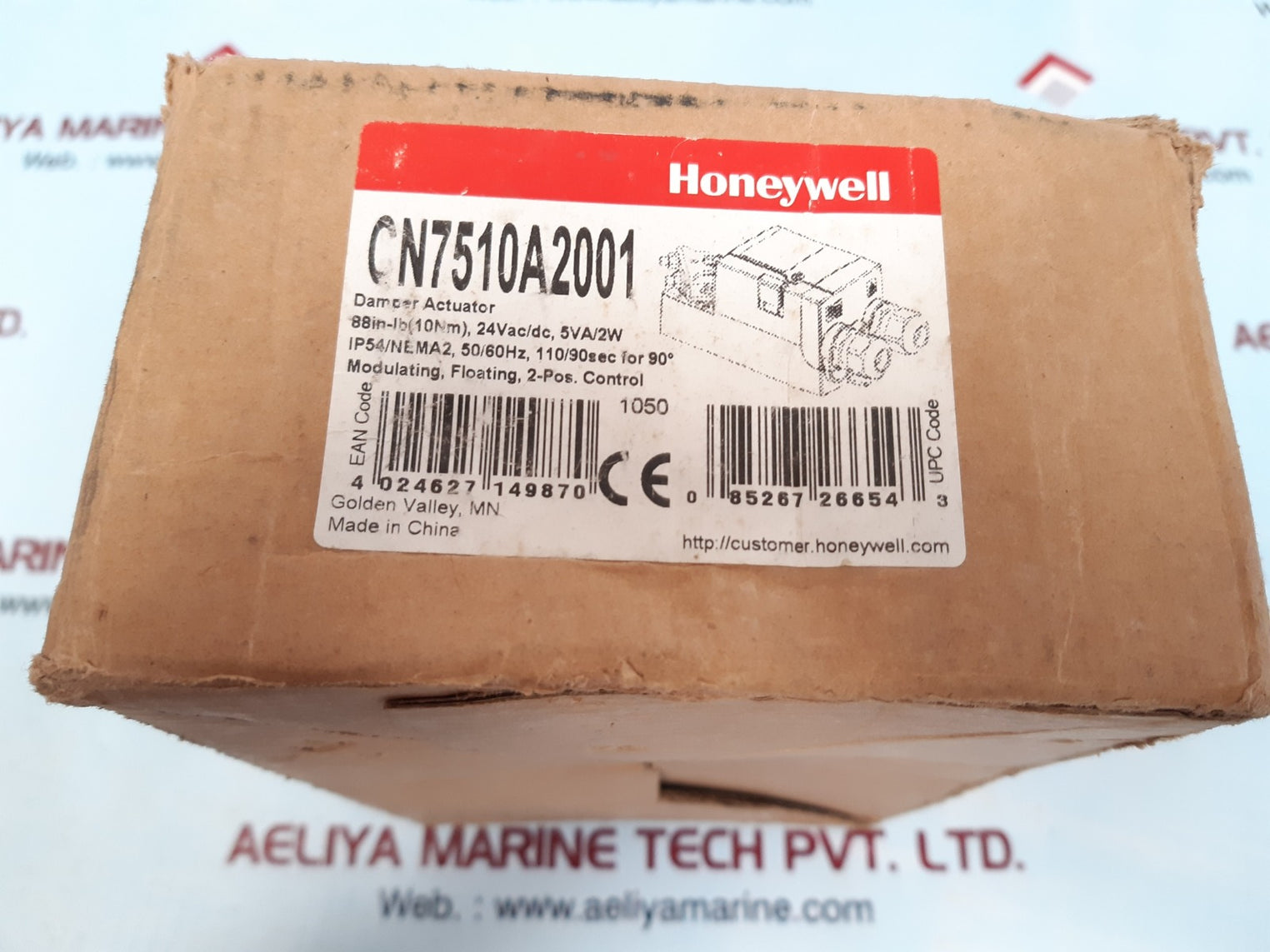 Honeywell cn7510a2001 damper actuator 24vac/dc