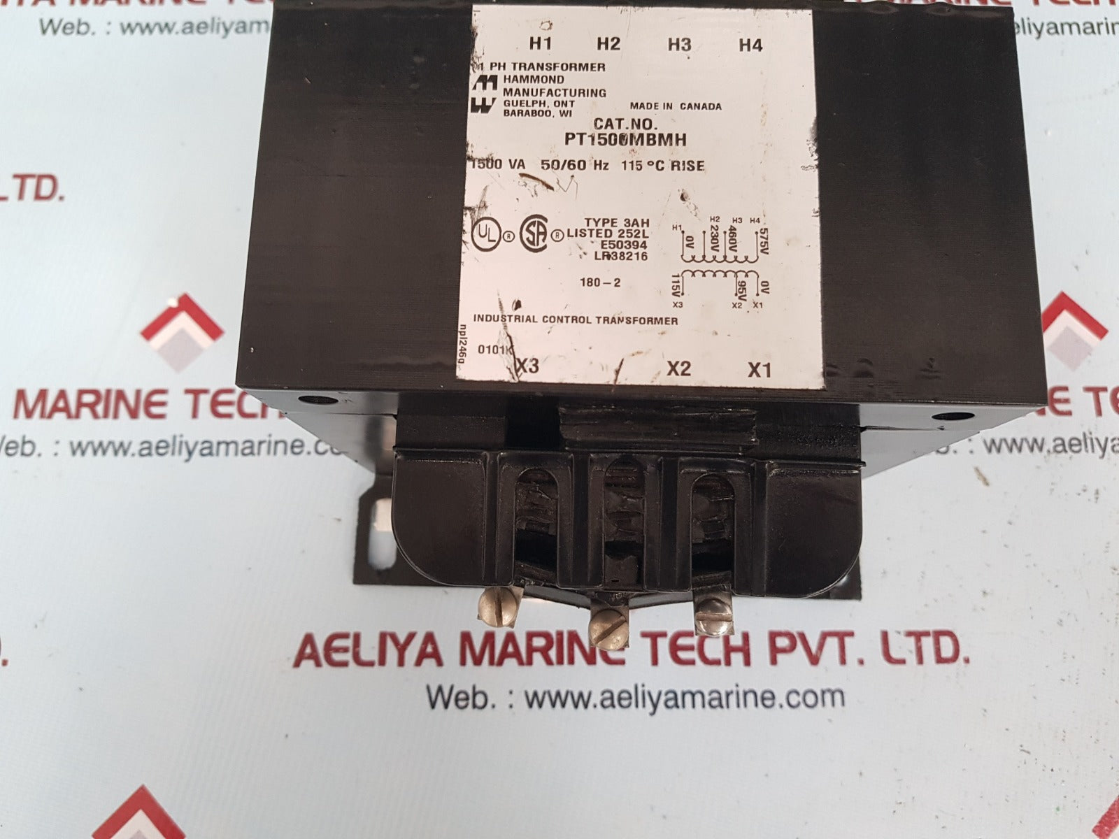Hammond pt1500mbmh industrial control transformer