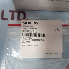 Set of 10x Siemens 3sb5420-0b Push Button Contact Block