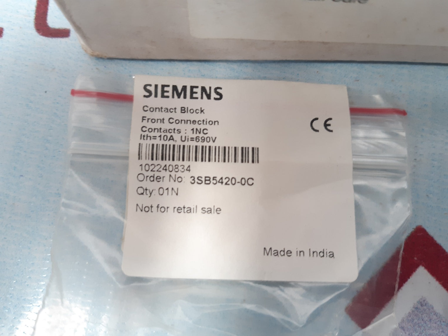 Set of 10x Siemens 3sb5420-0c contact block
