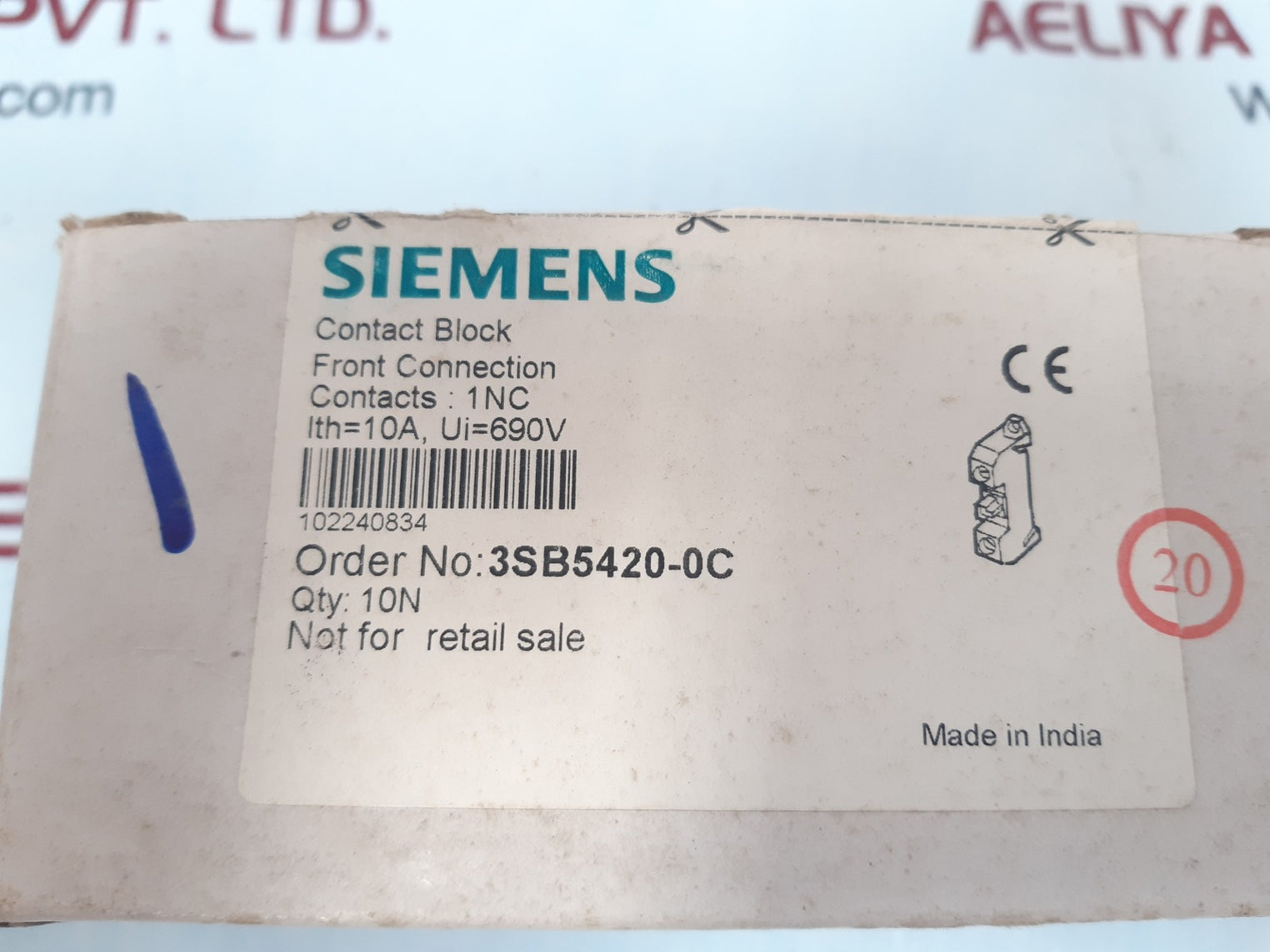 Set of 10x Siemens 3sb5420-0c contact block