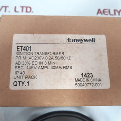 Honeywell et 401 ignition transformer ip40