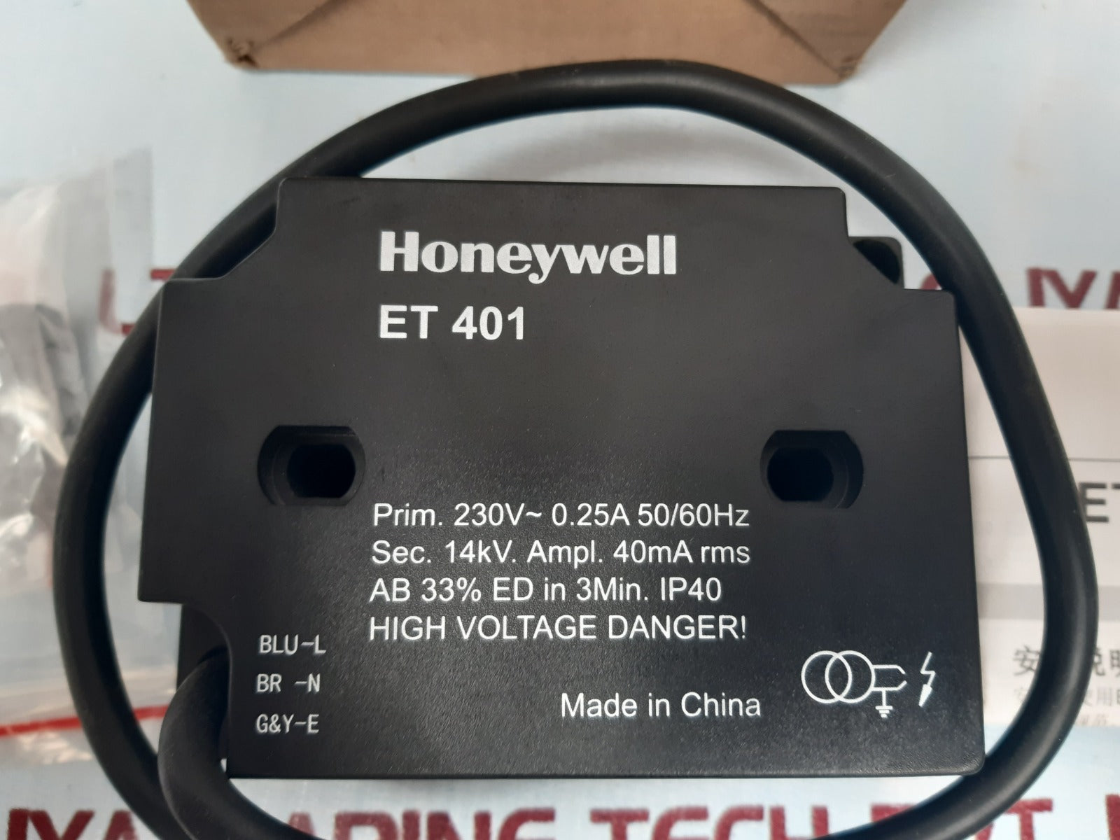 Honeywell et 401 ignition transformer ip40