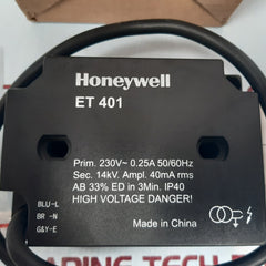 Honeywell et 401 ignition transformer ip40