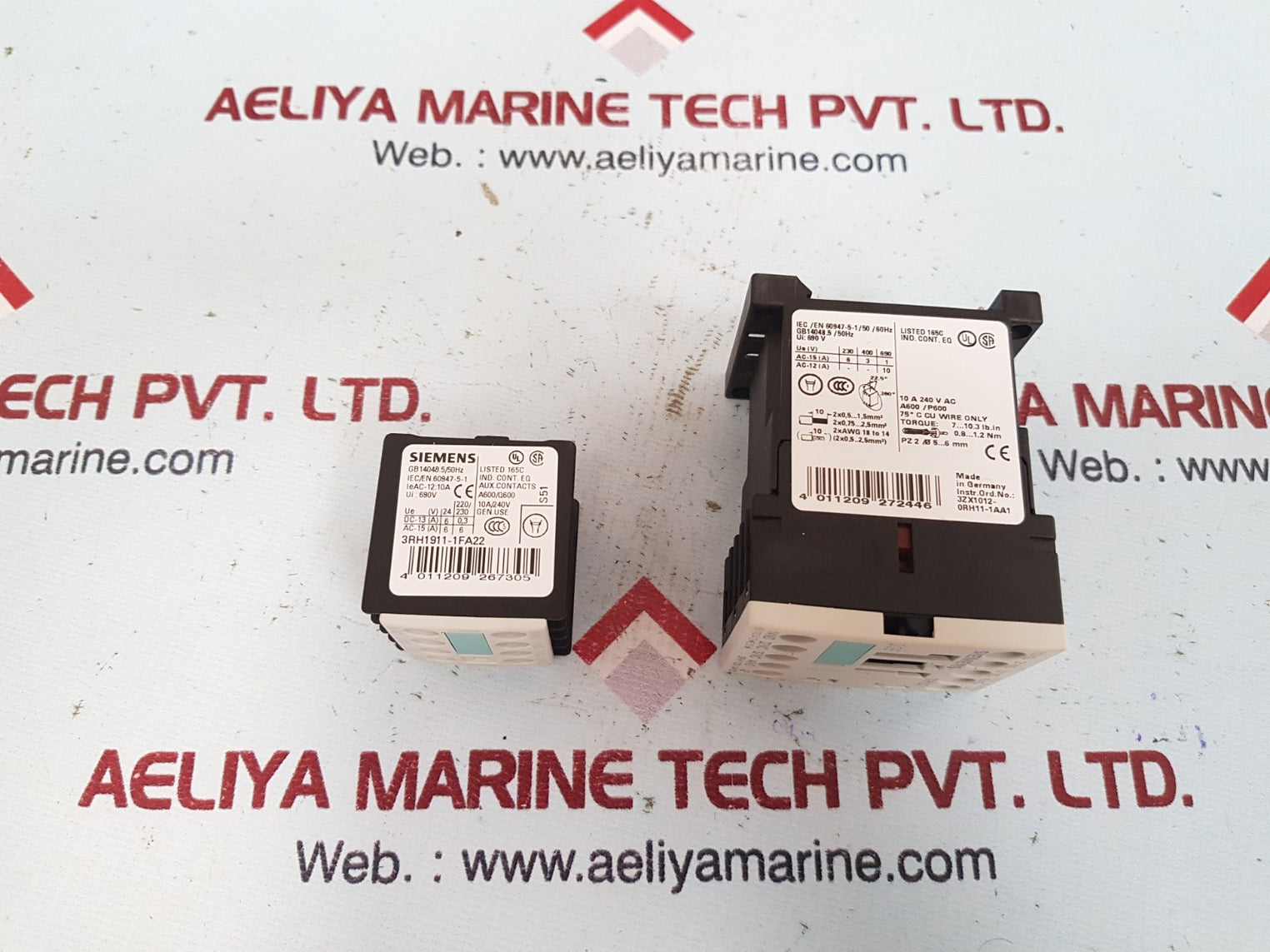 Siemens 3rh1911-1fa22/3zx1012-0rh11-1aa1 contactor