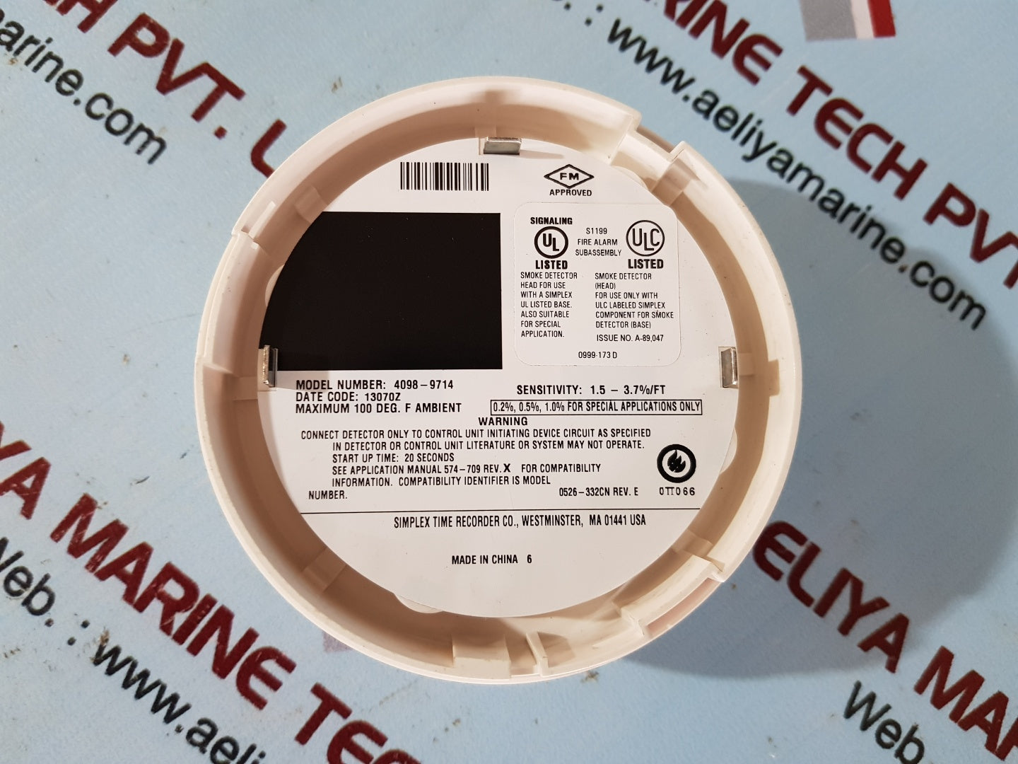 Simplex 4098-9714 smoke detector head 