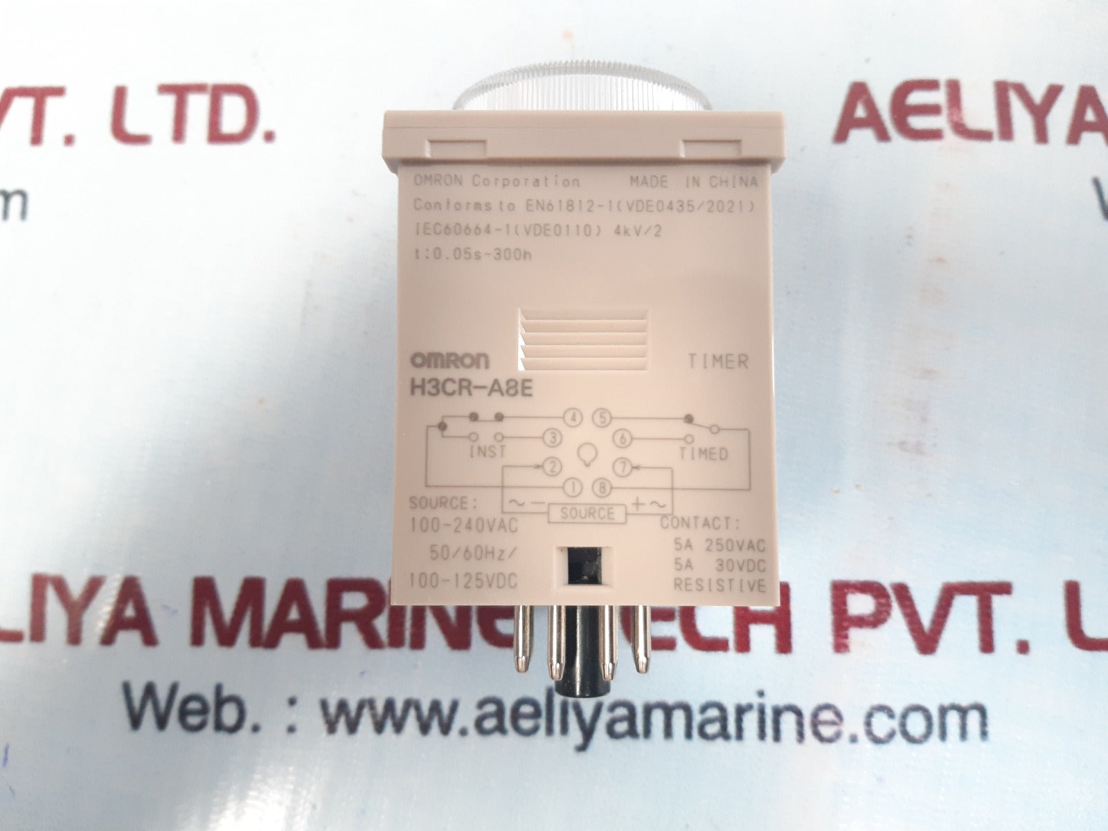 Omron h3cr-a8e timer 100-240vac /100-125vdc 50/60hz