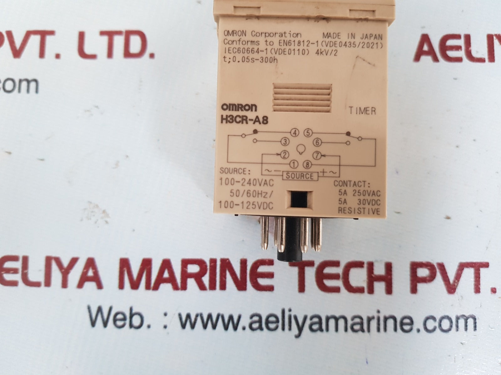 Omron h3cr a8 timer 100-240vac 50/60hz/100-125vdc