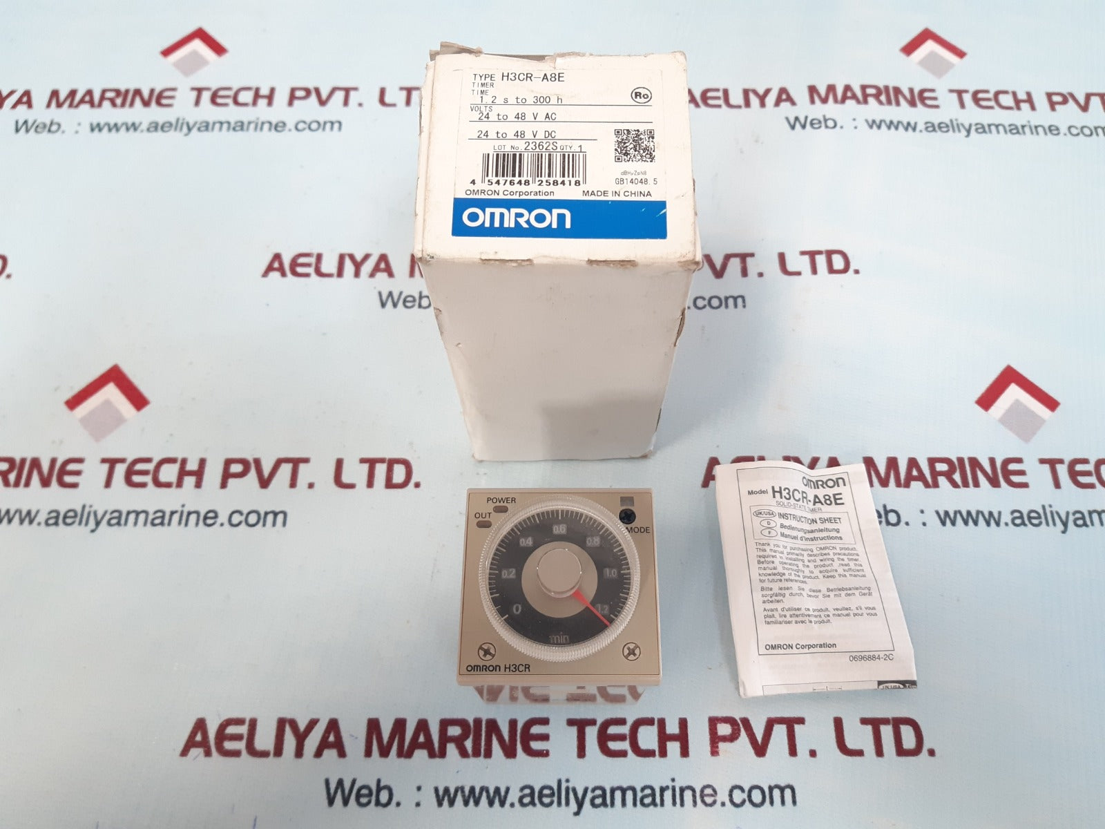 Omron h3cr-a8e timer 24-48vac