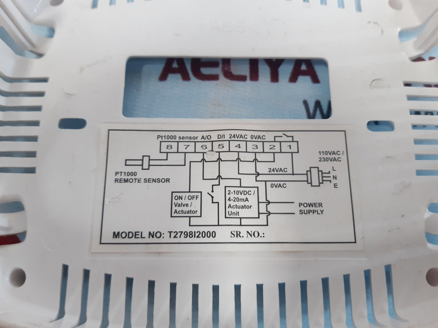 Honeywell t2798i2000 temperature controller 