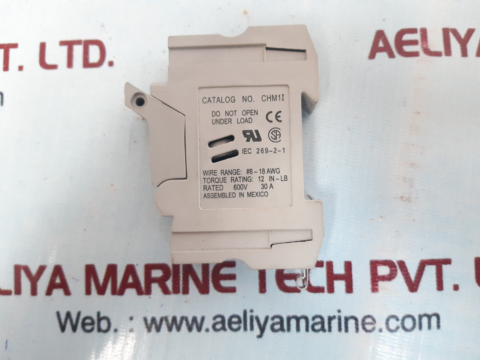 Set of 4x Buss chm1i fuse holder 30a 600v