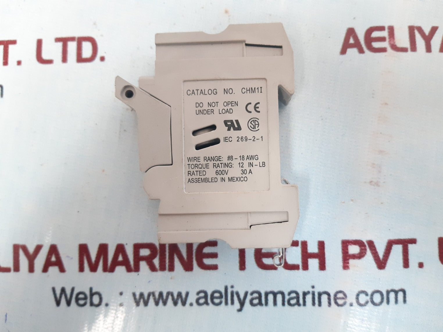 Set of 4x Buss chm1i fuse holder 30a 600v