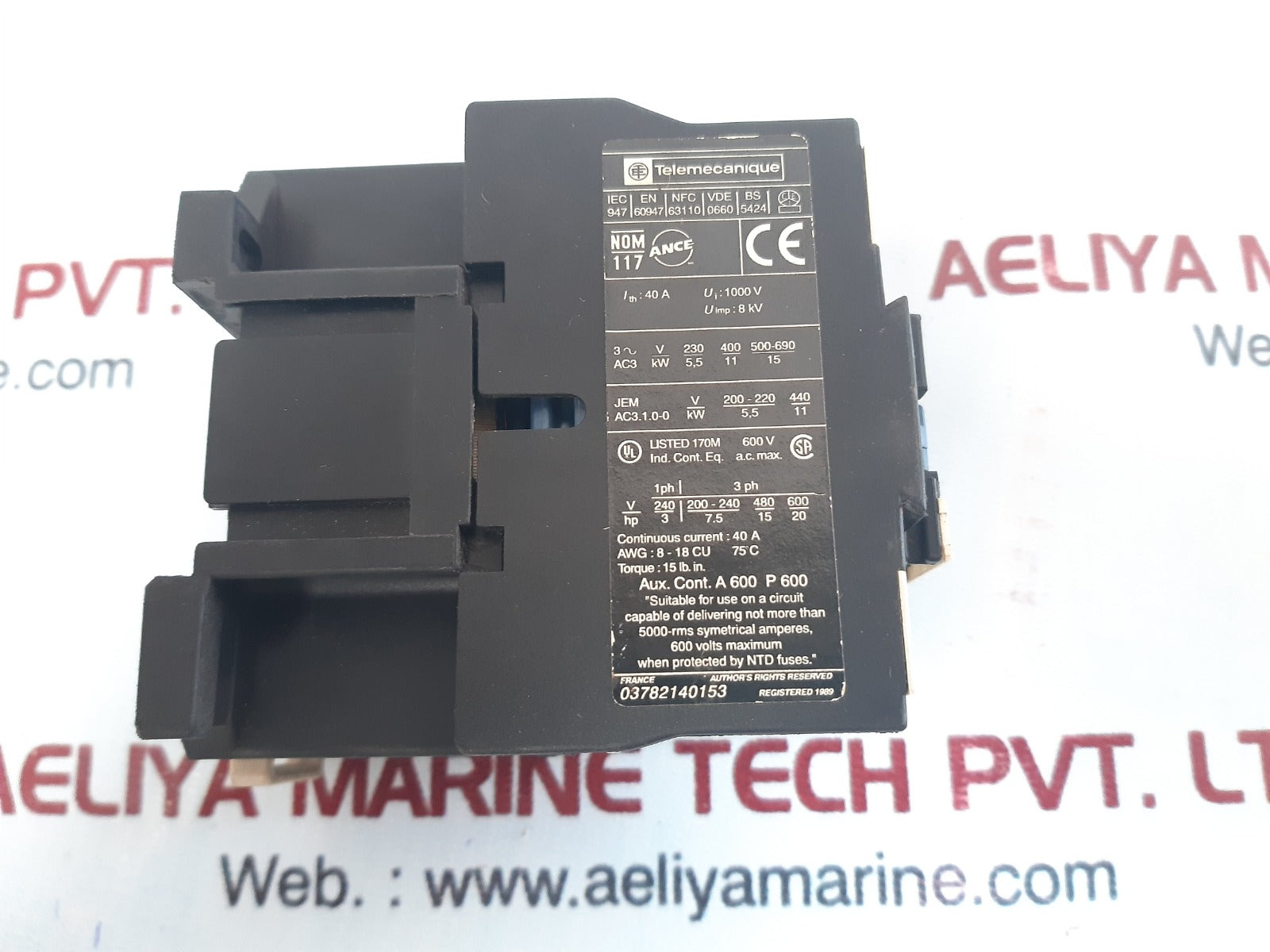 Telemecanique lc1 d25004 contactor 110v 50/60hz