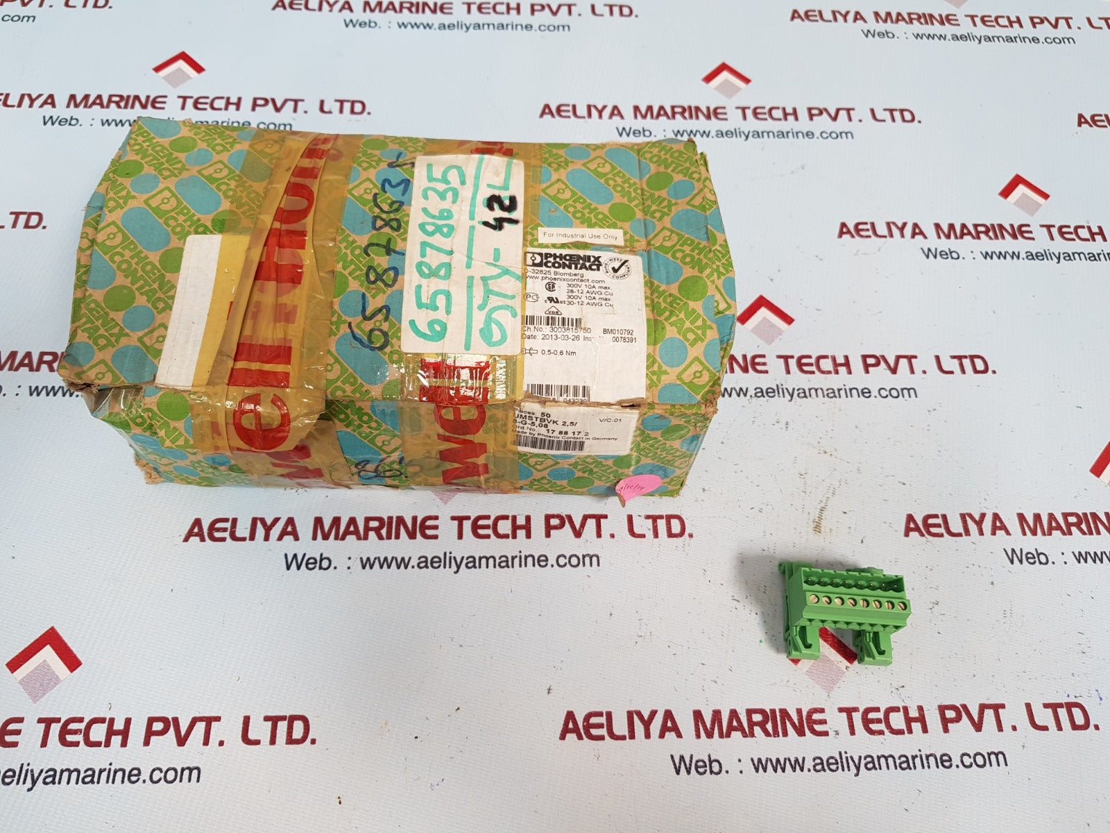 Set of 14x Phoenix contact umstbvk 2.5/8-g-5,08 terminal block