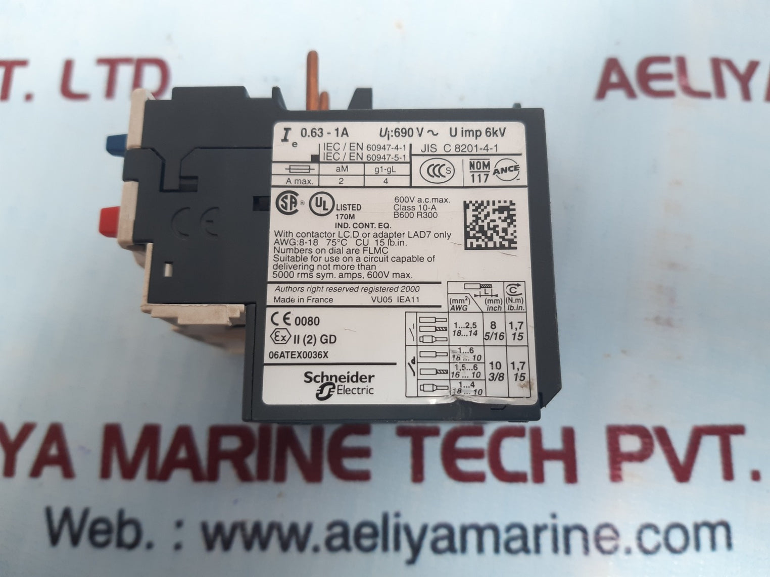 Schneider electric lrd 05 overload relays 0.63-1a